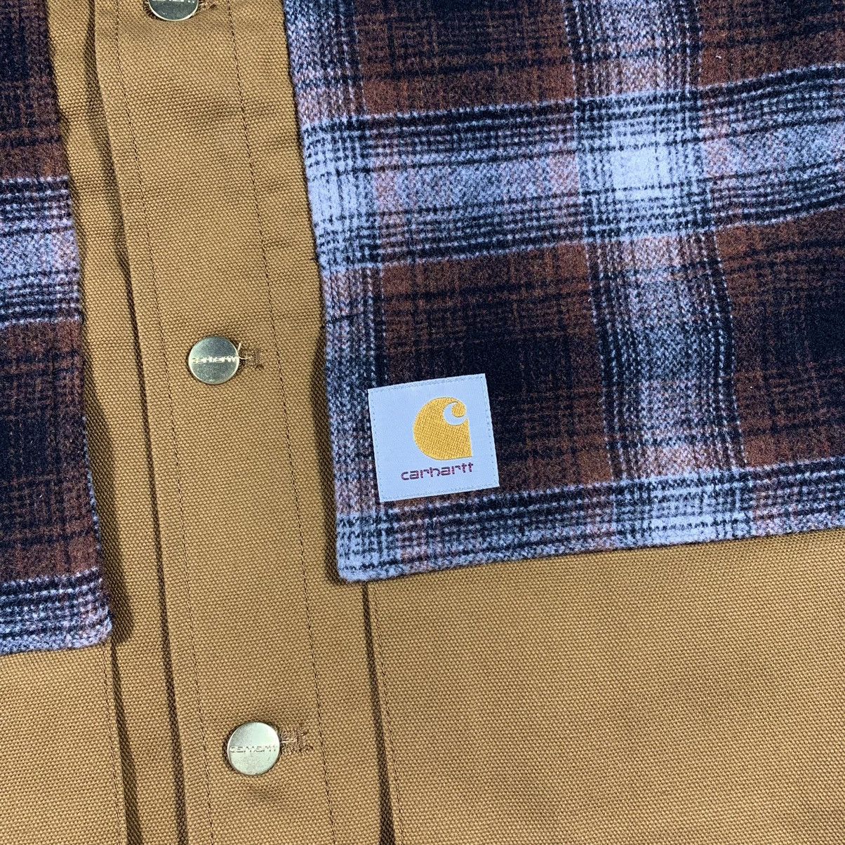 Carhartt × Vintage CARHARTT HIGHLAND JACKET DENIM WOOL AMERICAN STYLE Size US S / EU 44-46 / 1 - 8 Thumbnail