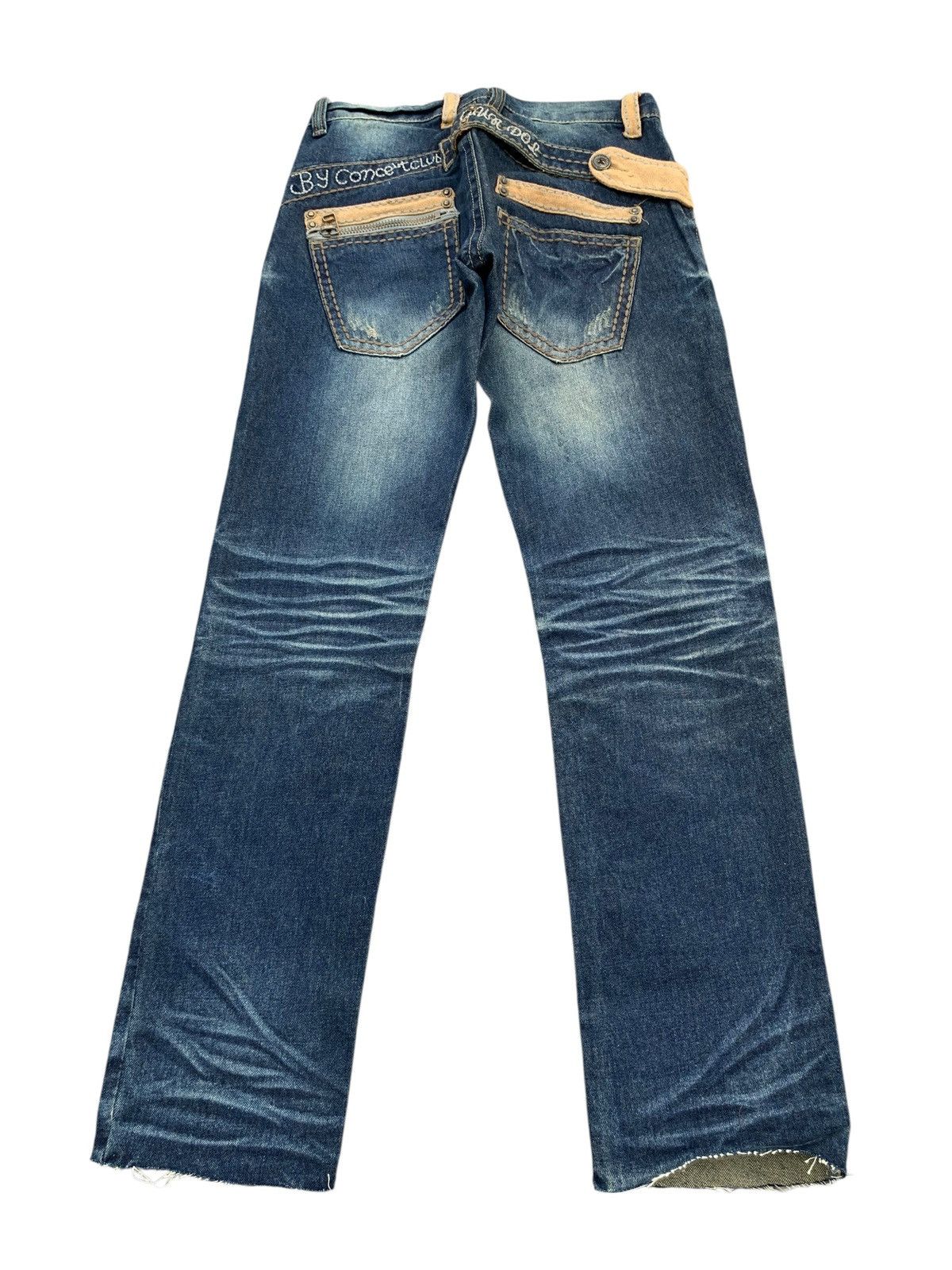 Japanese Brand CONCERT CLUB BUCKLE BACK RUSTY DISTRESSED DENIM Size US 29 - 4 Thumbnail