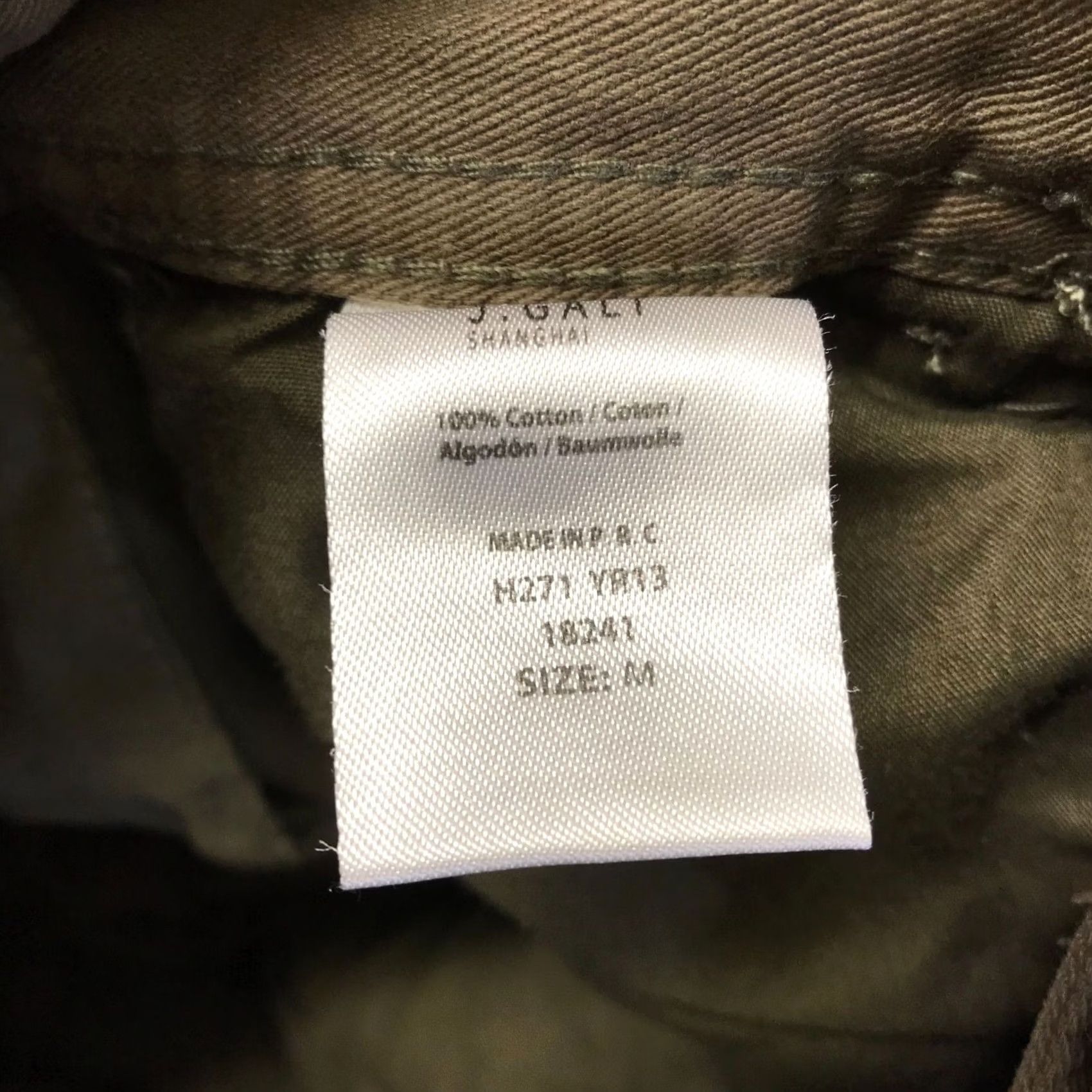 Olive J. GALT WOMEN'S PANTS Cargo Olive 100% Cotton M Size OLIVE Women Cargo Pants Size 32" / US 10 / IT 46 - 7 Thumbnail