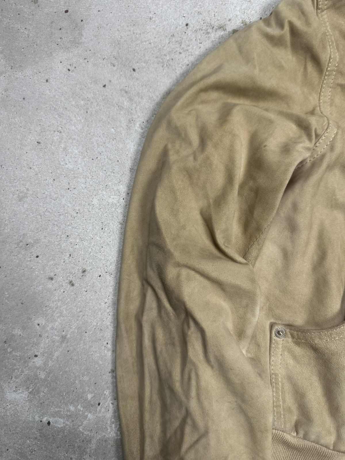 Dolce & Gabbana 2000s Dolce & Gabbana Suede Leather Bomber Jacket Hooded Size S / US 4 / IT 40 - 10 Thumbnail
