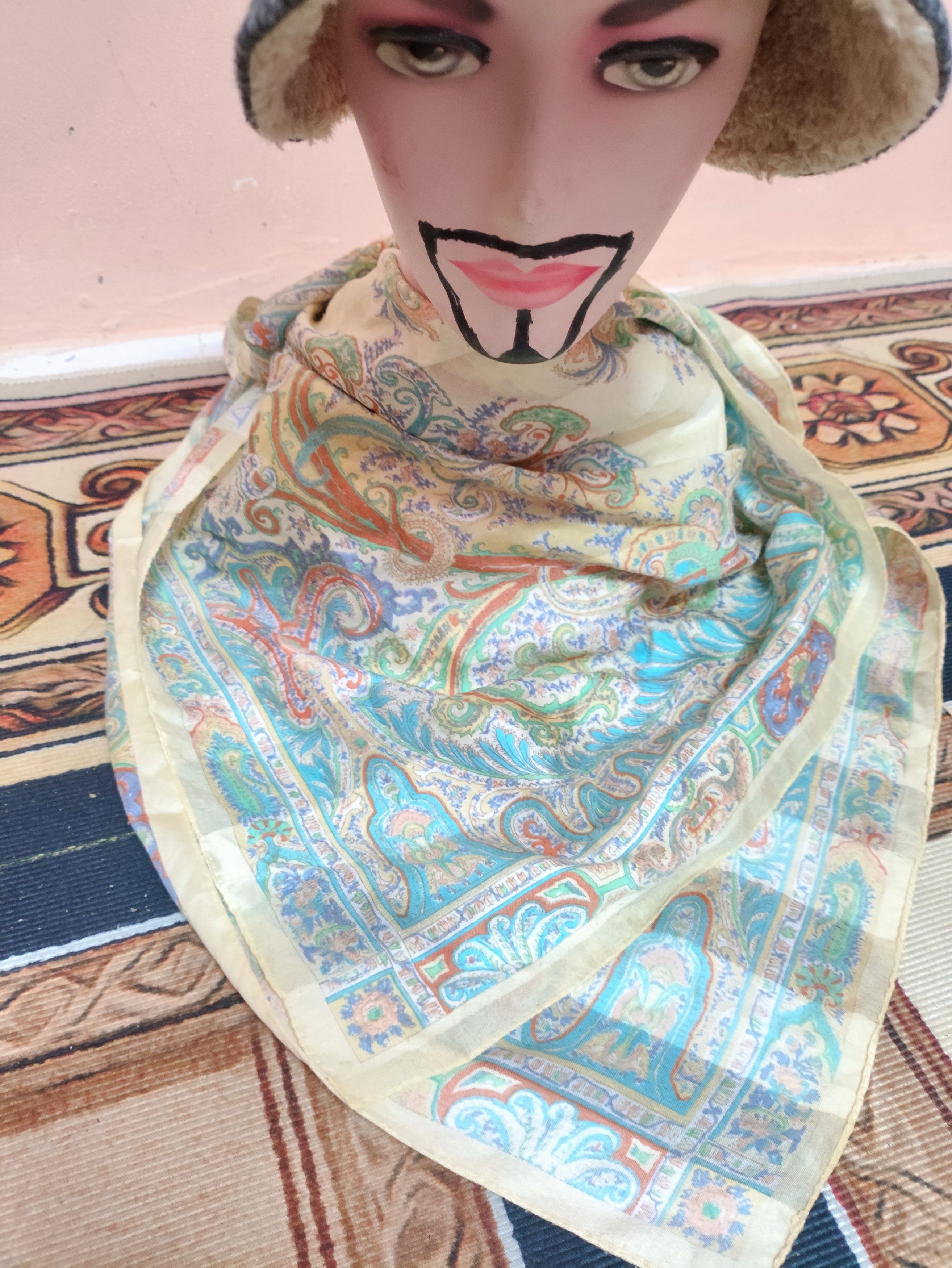 Japanese Brand × Vintage Art Scarves Neckerchief Vintage Stuff Size ONE SIZE - 1 Thumbnail