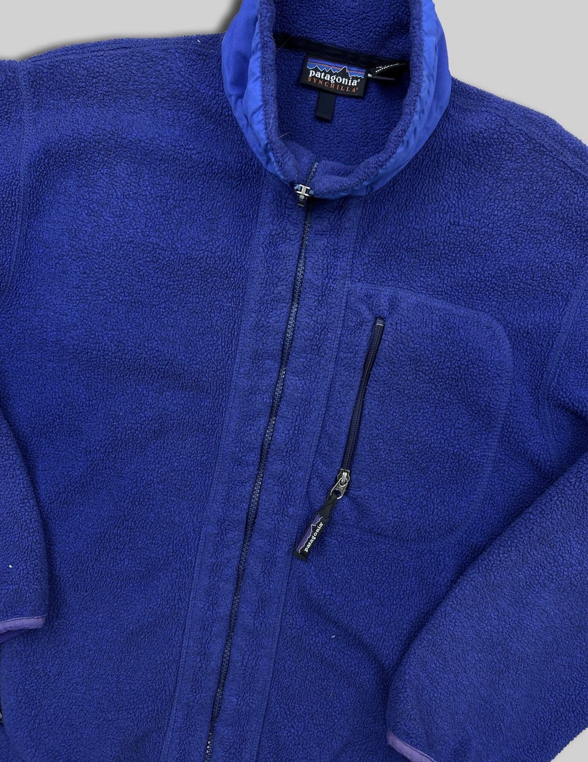 Patagonia Patagonia 80s Synchilla Vintage Full Zip Fleece Sweatshirt Size US S / EU 44-46 / 1 - 2 Thumbnail
