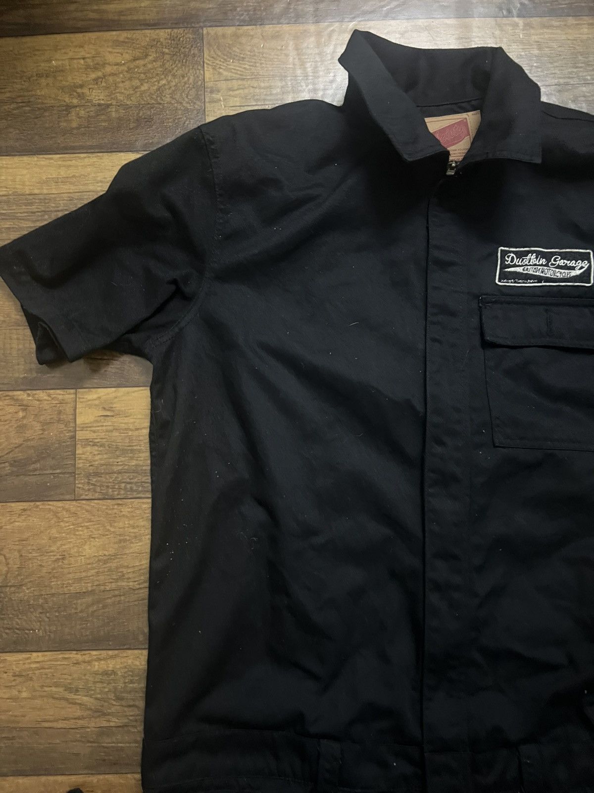 Japanese Brand Subciety Dustbin Garage EmbroideredBritishMotorcycleWorkwear Size US 42 / EU 58 - 18 Thumbnail