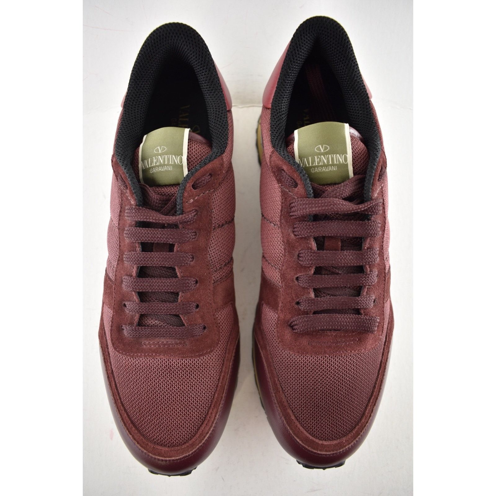 Valentino Valentino Rockstud Men Burgundy Blue Rockrunner 41.5/8.5 Size US 8.5 / EU 41-42 - 7 Thumbnail