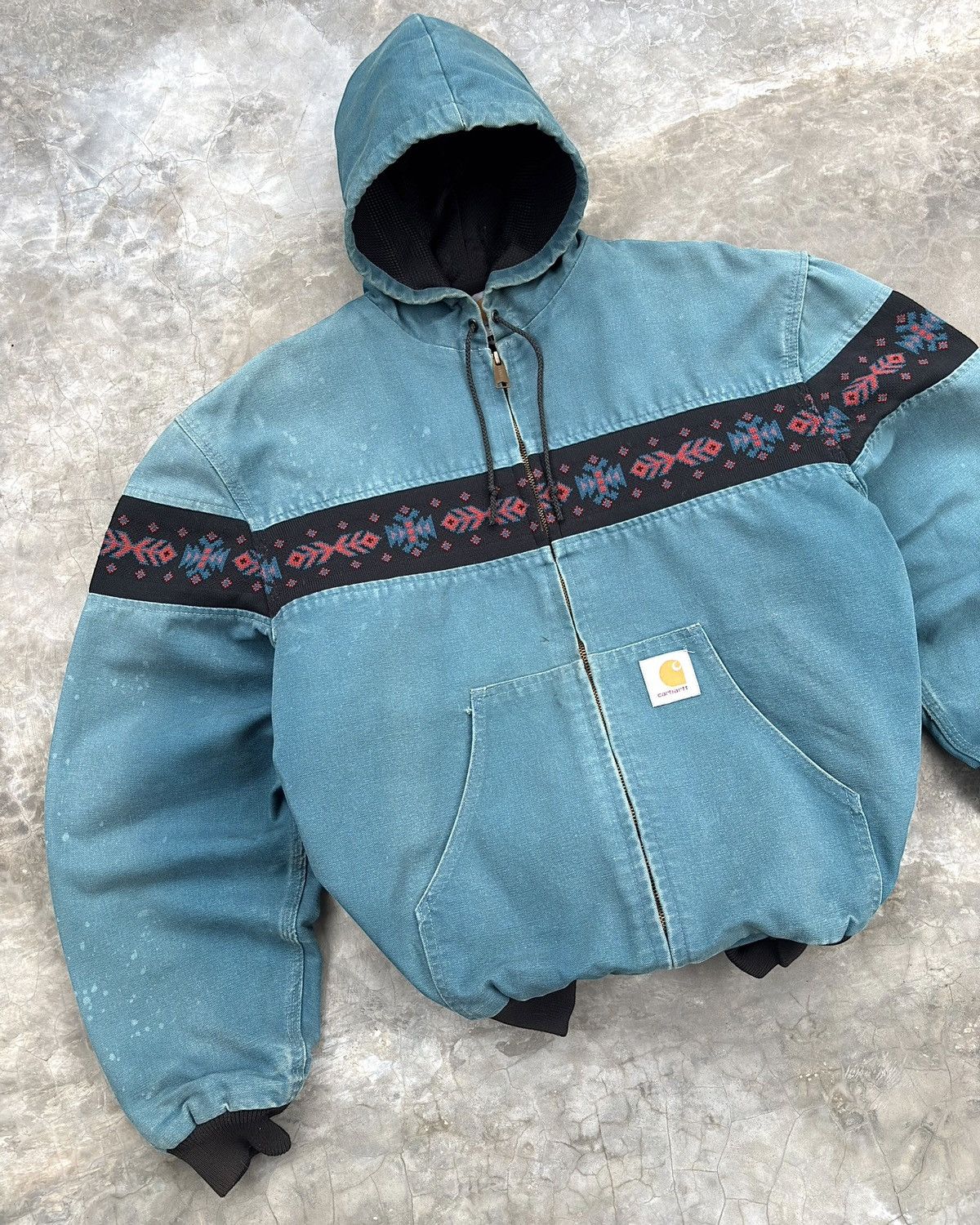 Carhartt Rare 1990s Sun Faded Carhartt Southwest Active Jacket JR0055 Size US XL / EU 56 / 4 - 2 Thumbnail