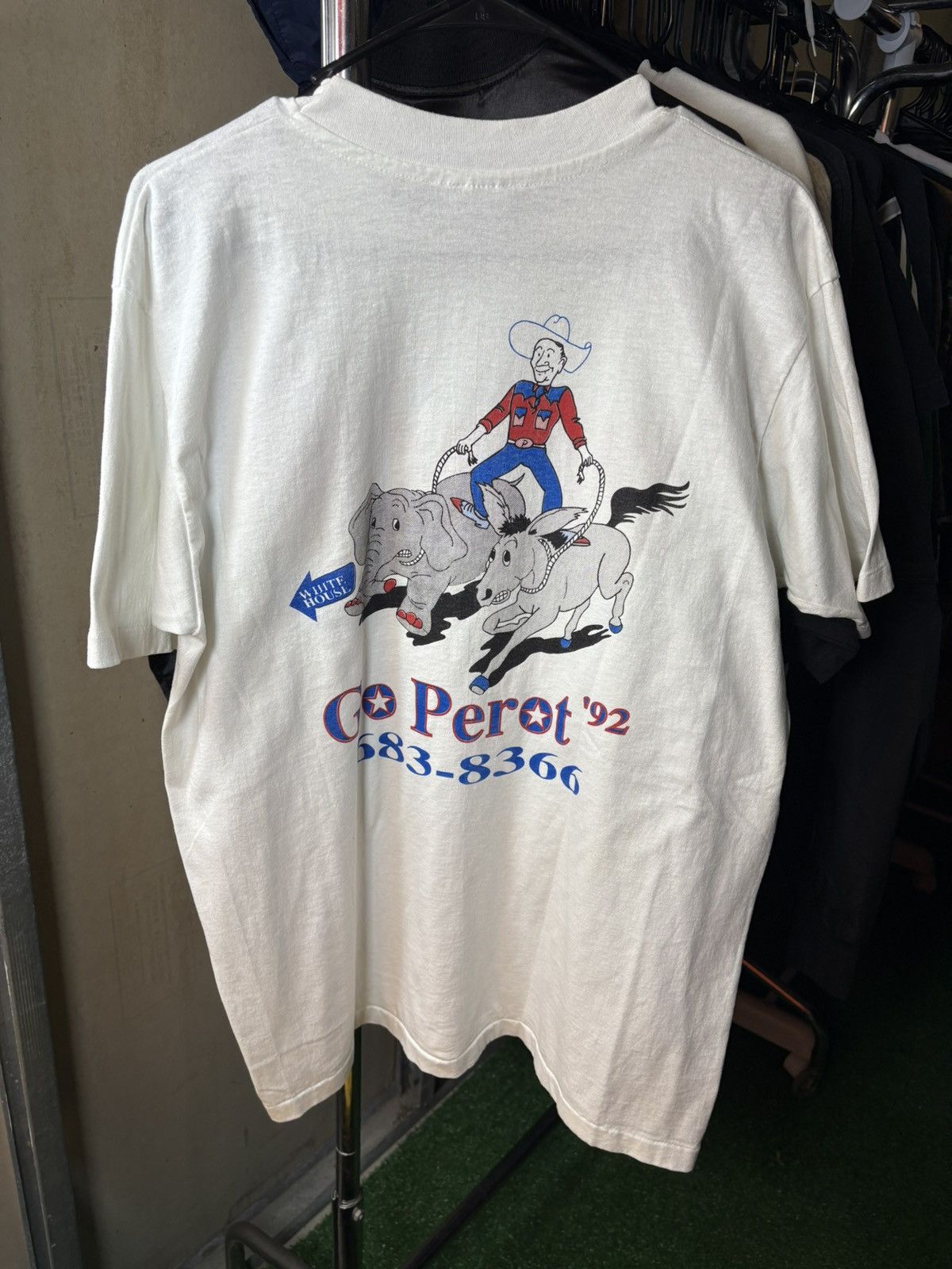 Hanes × Vintage Vintage 1992 H. Ross Perot presidential campaign t-shirt Size US L / EU 52-54 / 3 - 2 Thumbnail
