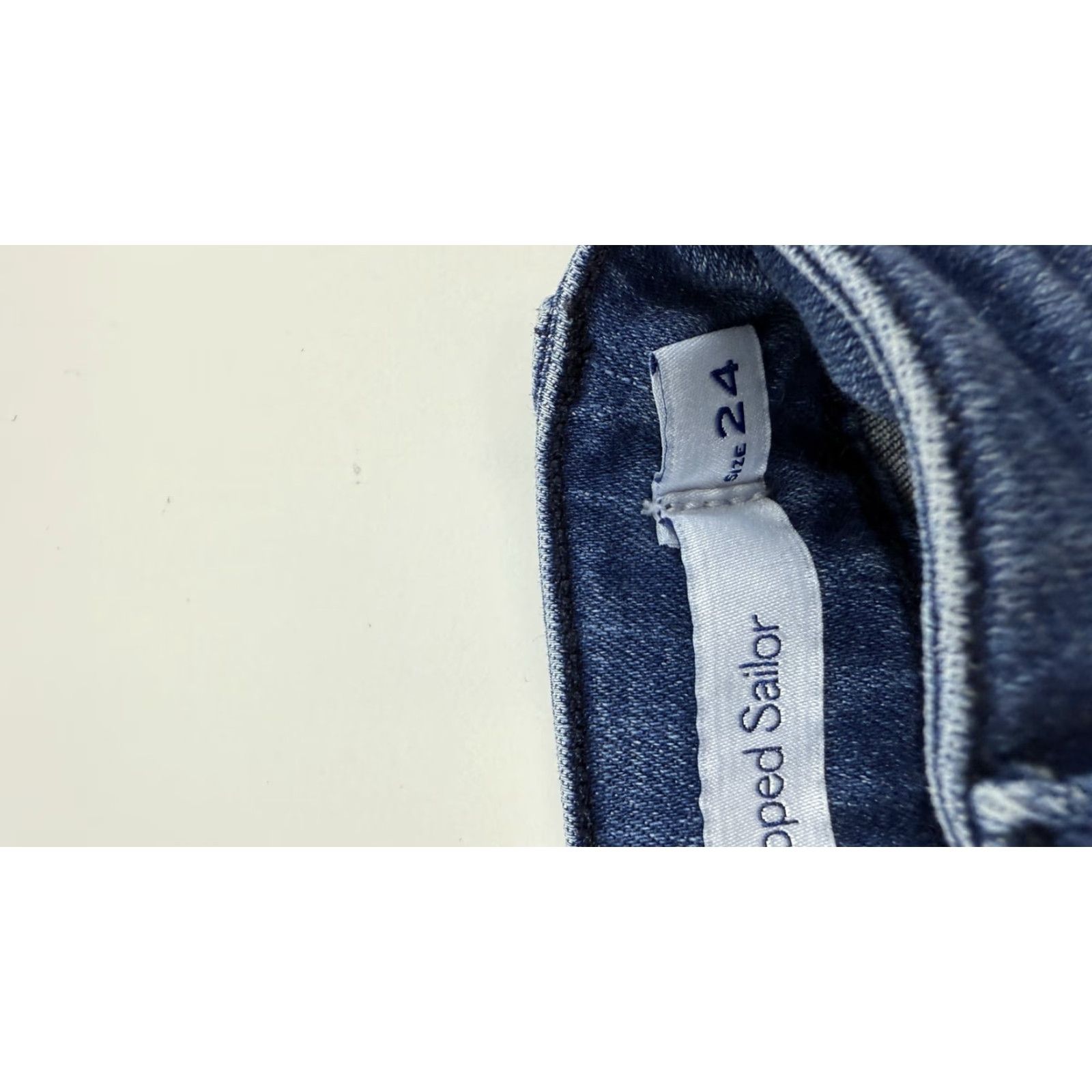 Nomad VINTAGE Voyageur Jeans Womens 24 Nomad Cropped Sailor Wide Leg High Rise Denim Pants Blue Shoot Size 42" / US 20 - 4 Thumbnail