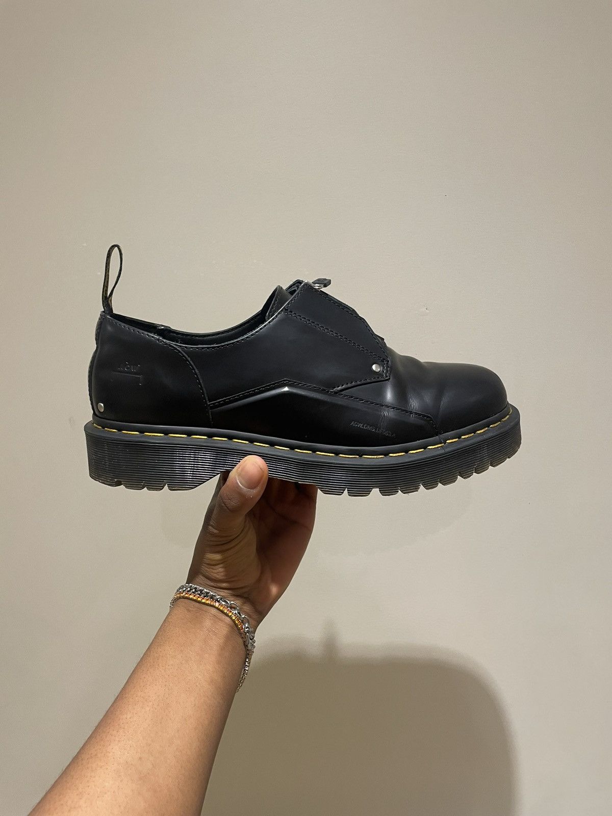 image of A Cold Wall x Dr Martens 1461 Bex Shoes in Black, Men's (Size 10)