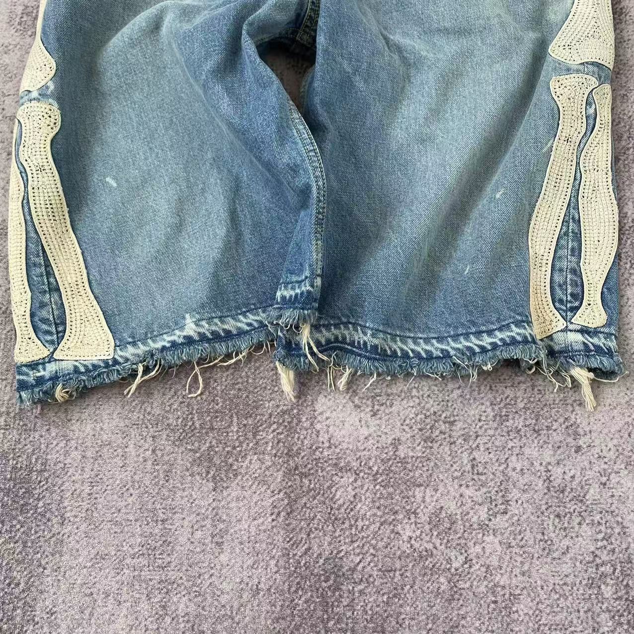Kapital Kapital Bone Denim Shorts Size US 36 / EU 52 - 4 Thumbnail