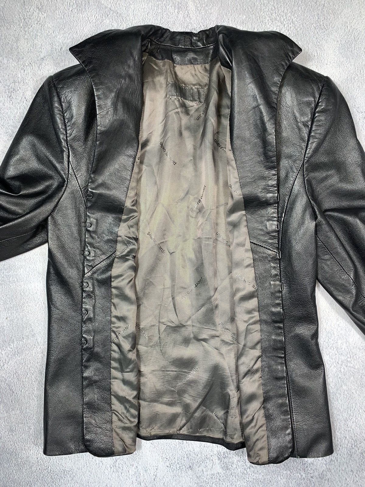 Vintage Vintage 90s Japan leather blazer jacket AvantGarde bondage Size S / US 4 / IT 40 - 11 Thumbnail