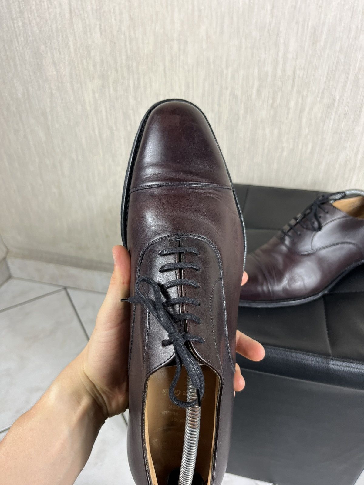 Church's Church’s Kentford classic leather shoes burgundy shade Size US 10 / EU 43 - 13 Thumbnail