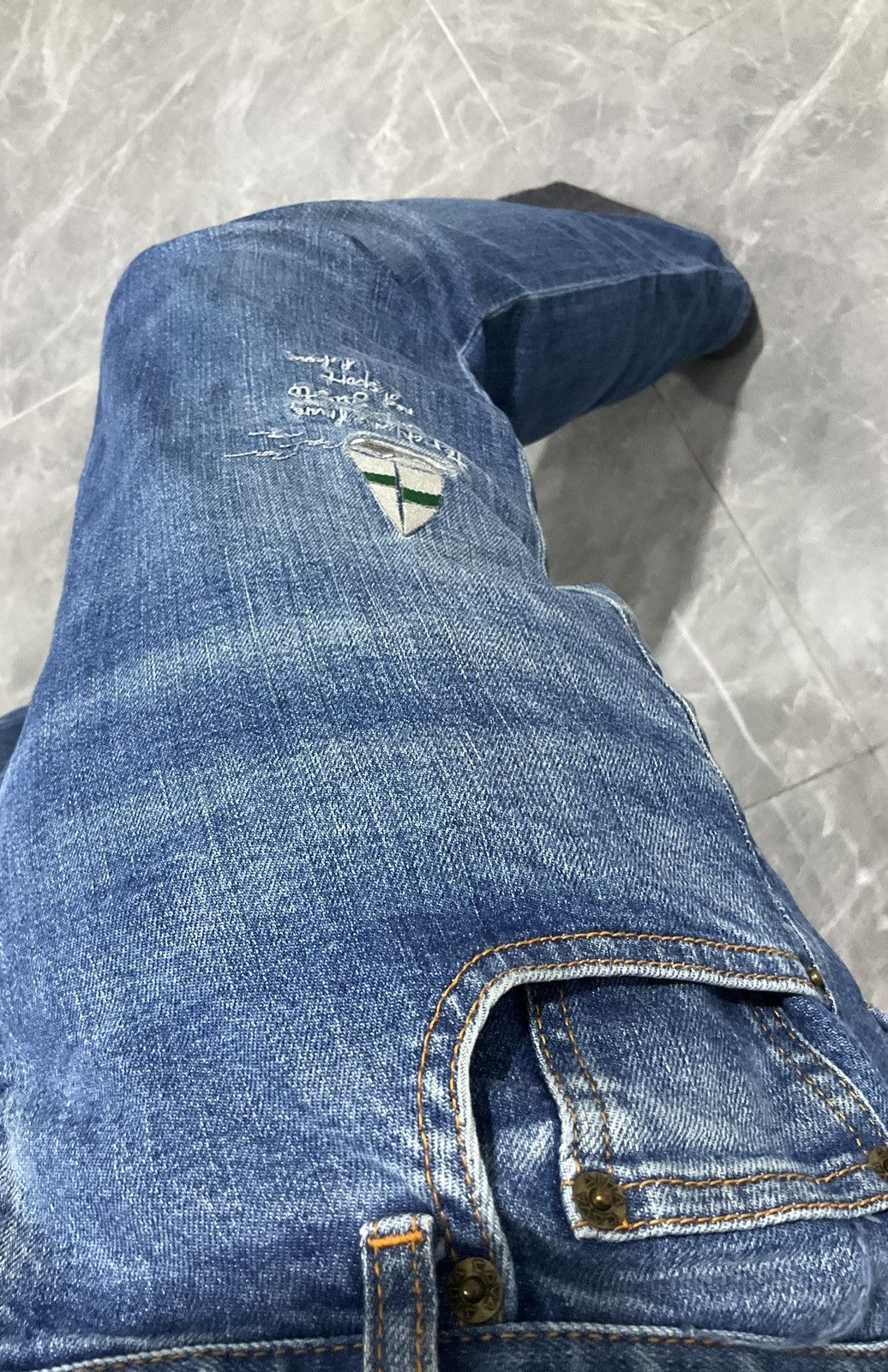 If Six Was Nine × Japanese Brand × Vintage Sina Cova Lupi Di Mare Denim Pants SC Size US 33 - 4 Thumbnail