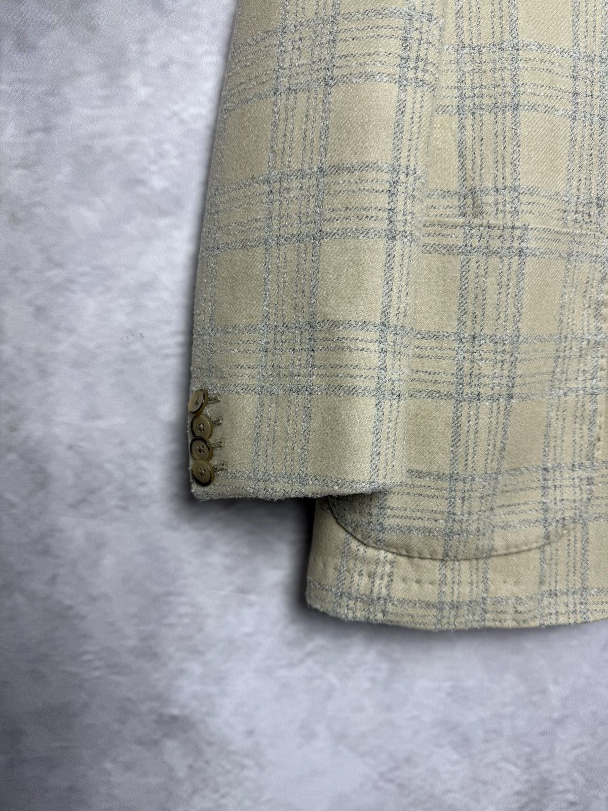 L.B.M. 1911 L.B.M. 1917 Jack Checked Cotton/Wool Blazer Grey size 48R M Size 48R - 5 Thumbnail