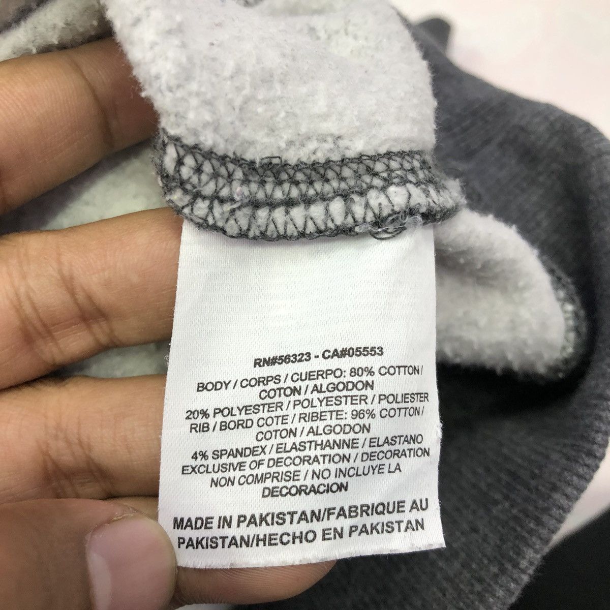 Nike Nike Charcoal Small Swoosh Embriodered Sweatshirt Size US XXL / EU 58 / 5 - 9 Thumbnail
