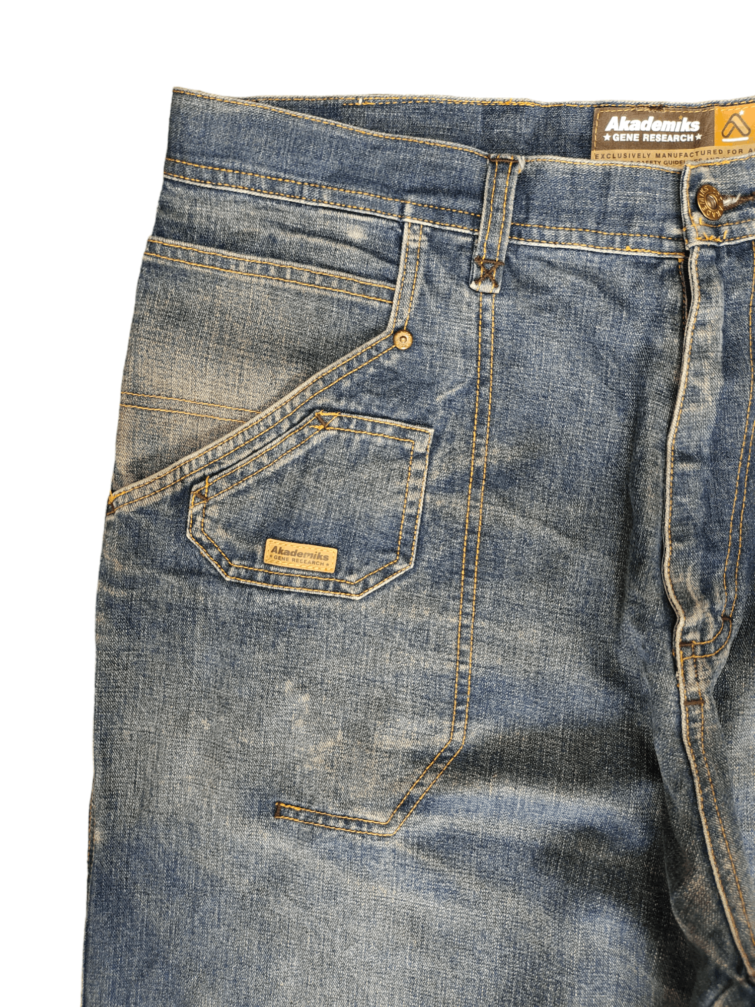 Akademiks Baggy Jeans Akademiks 'Gene Research' Printed Knee Wide Leg Size US 38 / EU 54 - 4 Thumbnail