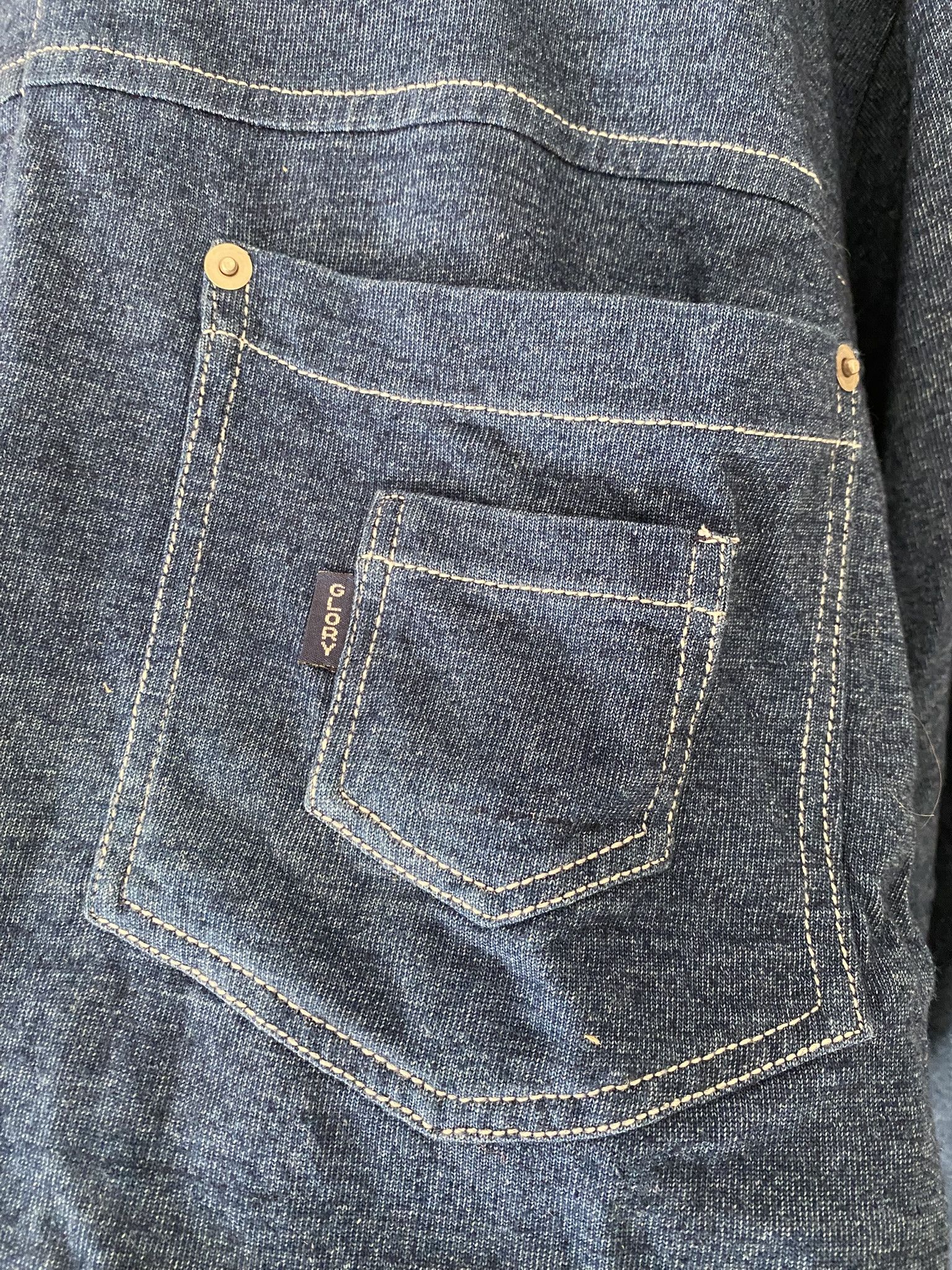 Vintage 2/M - Indigo Knit Shirt - Made in England Size US M / EU 48-50 / 2 - 8 Thumbnail