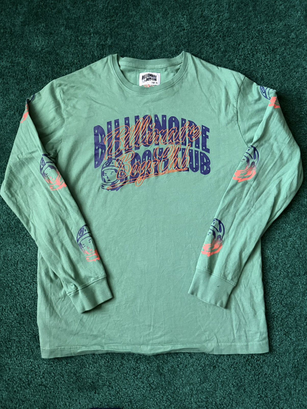Billionaire Boys Club Billionaire Boys Club (BBC) Green Long Sleeve Graphic Tee Size US XL / EU 56 / 4 - 2 Thumbnail