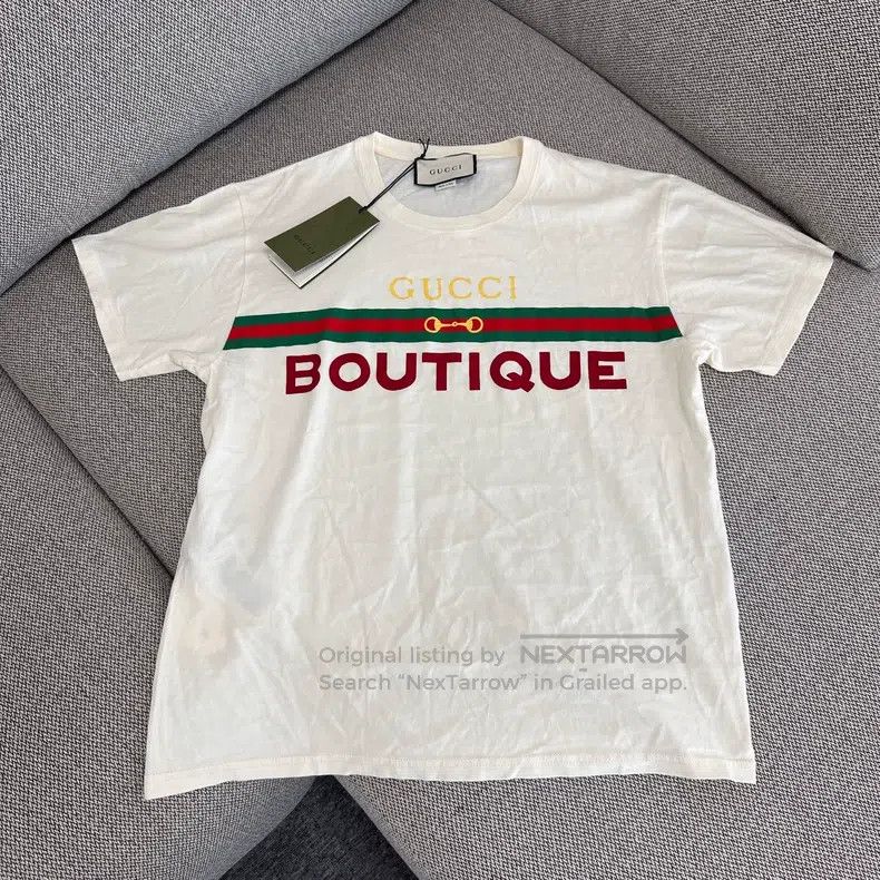 Gucci Gucci Short-sleeved T-shirt with horse buckle print Size S / US 4 / IT 40 - 1 Thumbnail