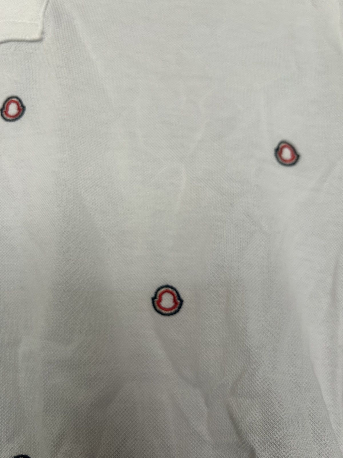 Moncler Moncler Monogram Polo Corta T Shirt Multilogo Size US M / EU 48-50 / 2 - 2 Thumbnail
