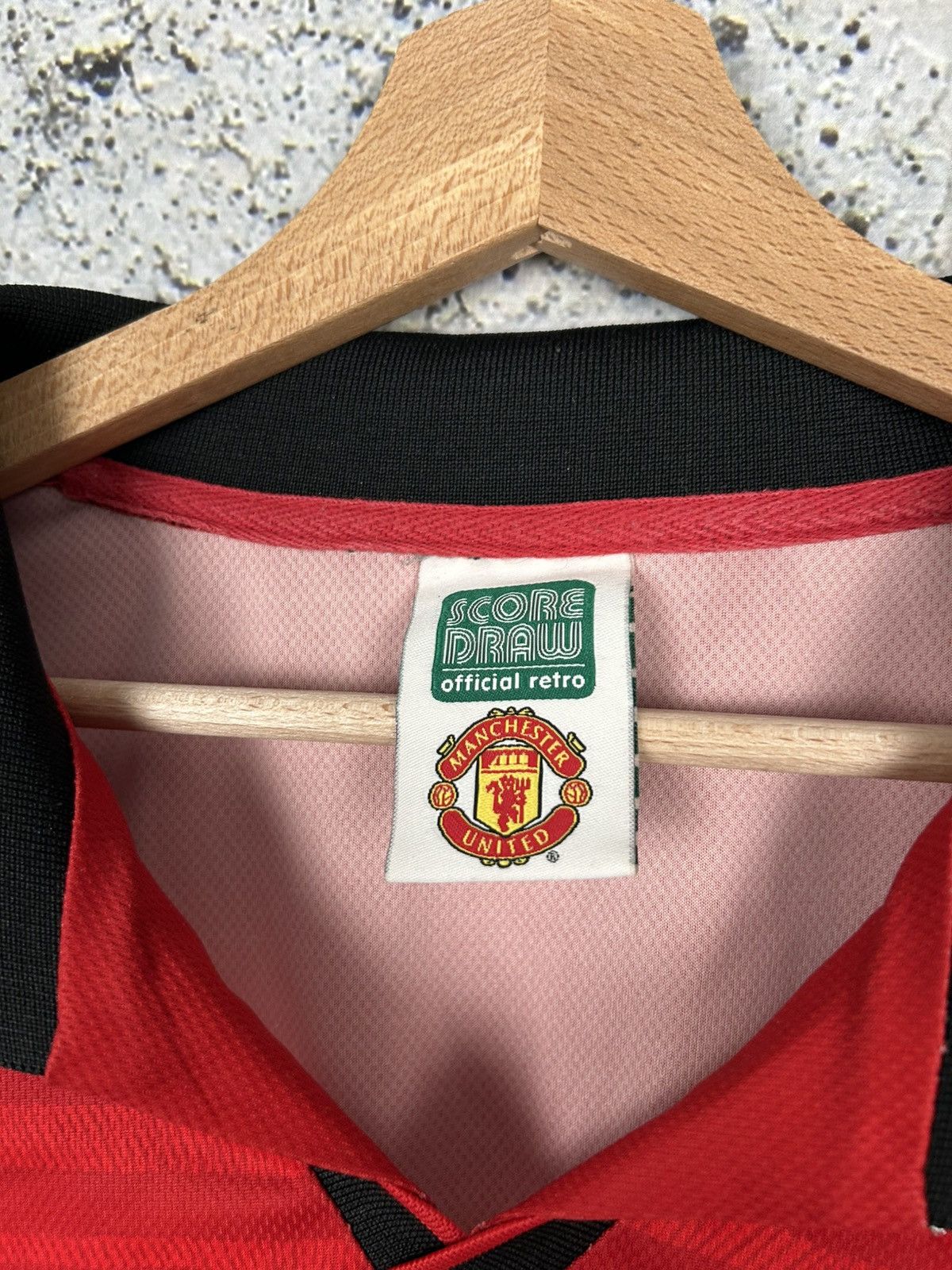 Vintage Manchester United Soccer Draw Retro Jersey Football Sport Size US L / EU 52-54 / 3 - 5 Thumbnail