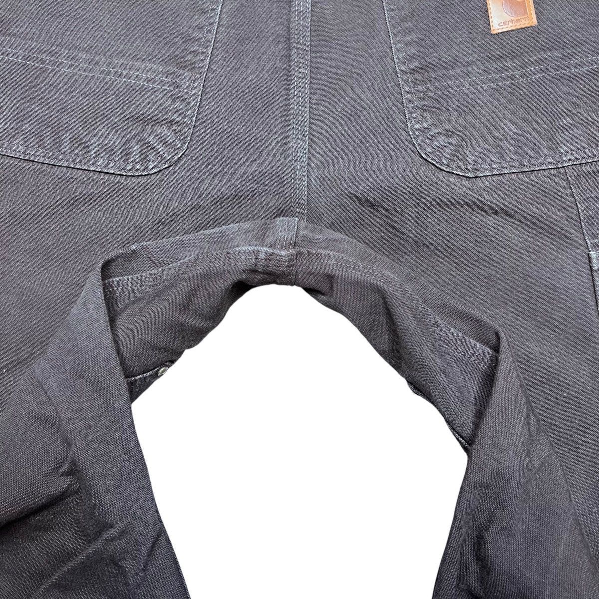 Carhartt × Vintage 2000s Carhartt Brown Double Knee Carpenter Dungaree Pants Size US 33 - 14 Thumbnail