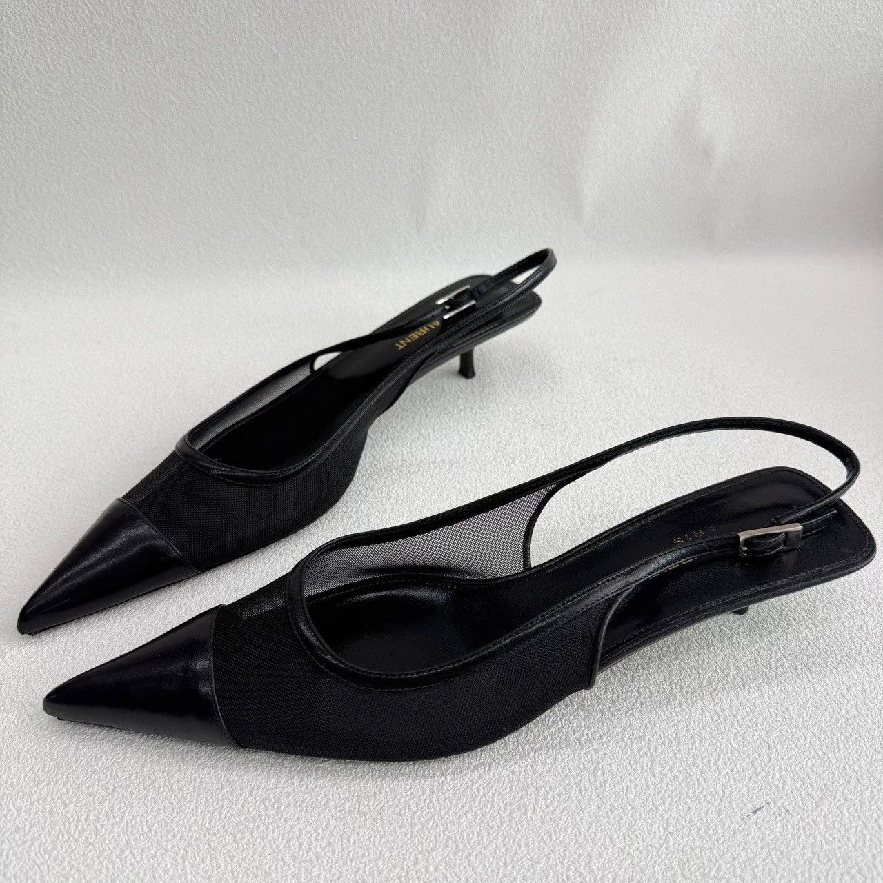 Saint Laurent Paris Saint Laurent Paris Black Sandals us_7-5 Women Size US 7.5 / IT 37.5 - 1 Thumbnail