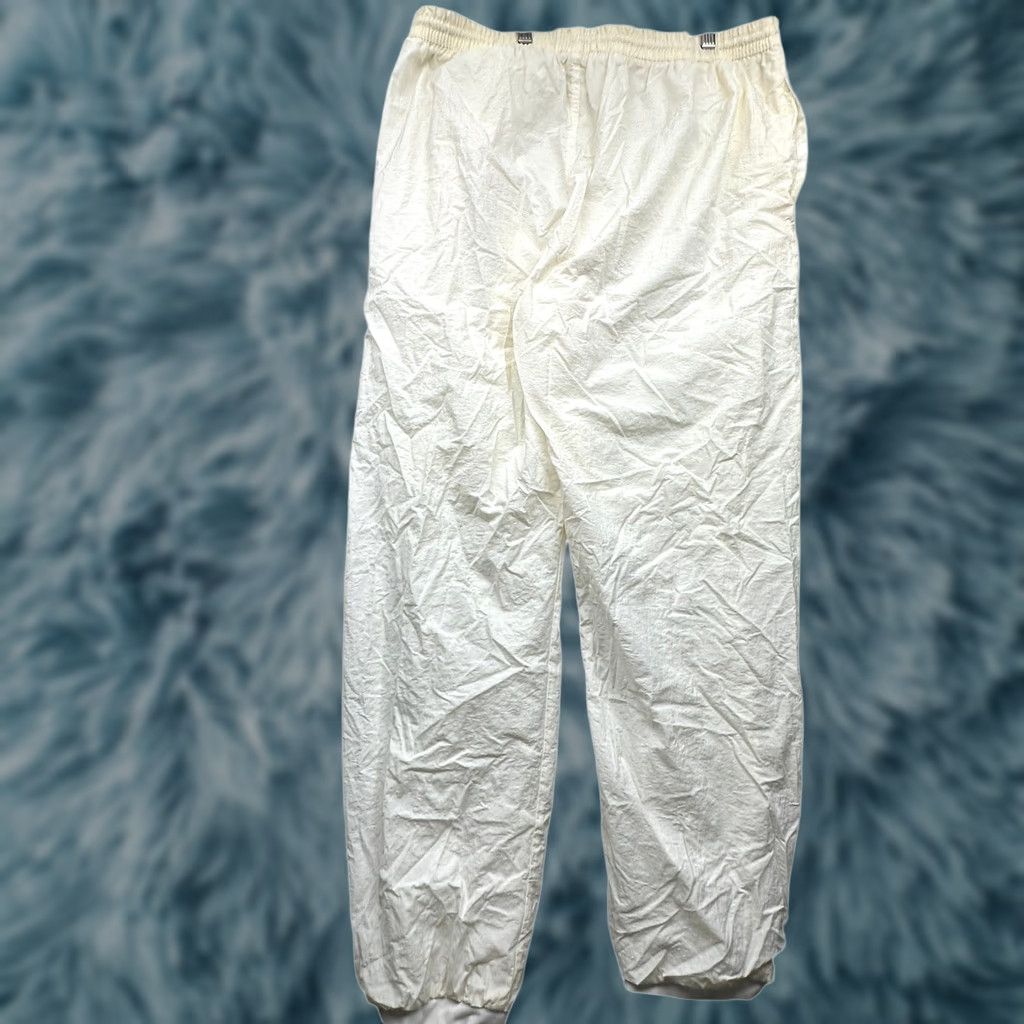Lacoste VINTAGE Lacoste Nylon Windbreaker Pants Mens Large White Logo Jogger Windbreaker 90s 80s Casual Boys Mens Size US 33 - 1 Thumbnail