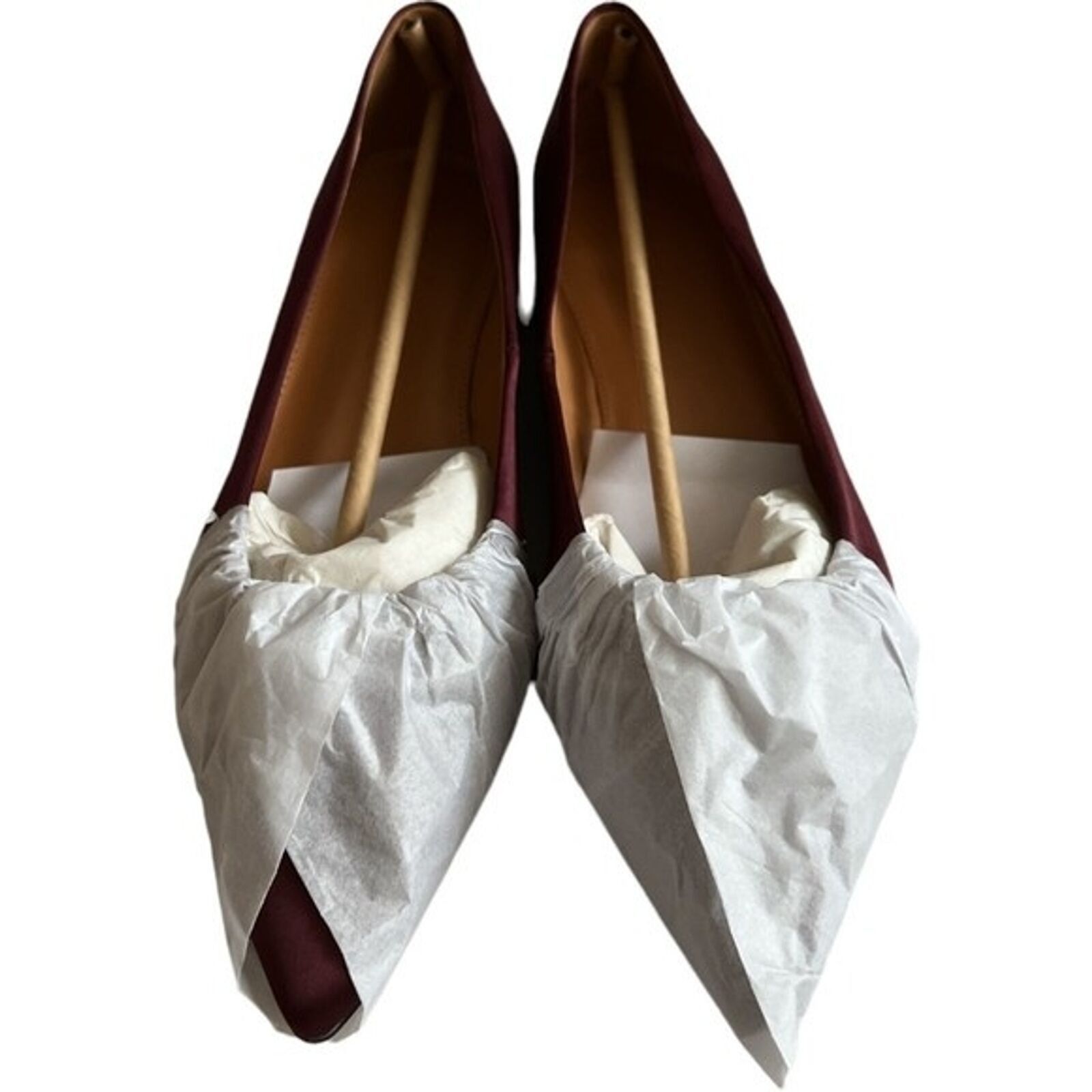 J.Crew J.CREW Warm Burgandy Pointy-toe Bow Flats w/ Box, US7 Size US 7 / IT 37 - 8 Thumbnail
