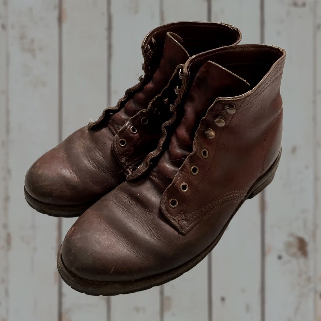 Vintage VINTAGE Wolverine 1000 Mile Boots Men’s 8D Brown Leather Workwear Heritage USA 8D Mens Boots Size US 8 / EU 41 - 1 Thumbnail