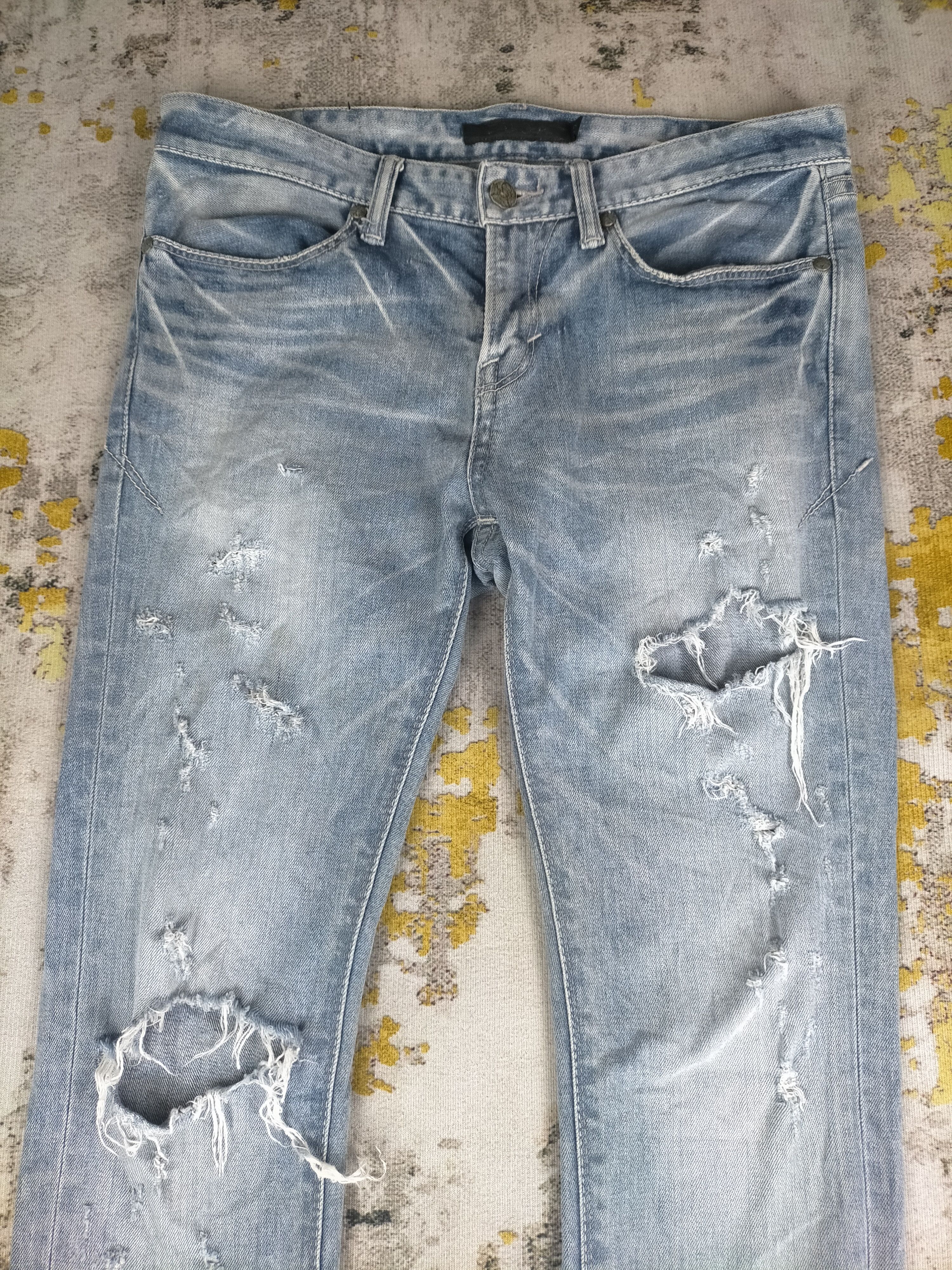 GOSTAR DE FUGA 🔥 Mudwash Fuga Distressed Ripped Stretch Jeans Size US 30 / EU 46 - 3 Thumbnail