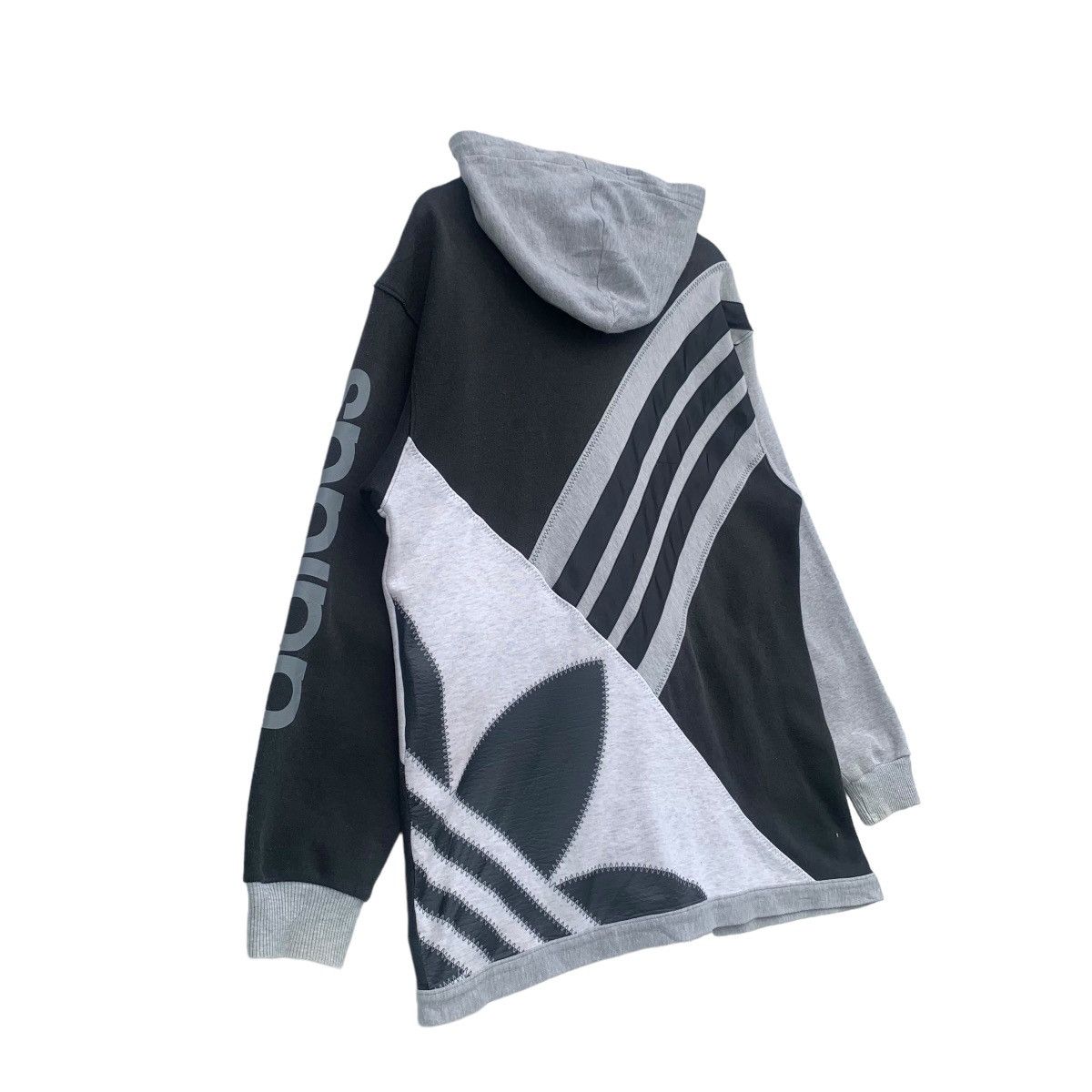Adidas × Vintage 80s Adidas Pu Leather Logo Sweat Hoodie Size US L / EU 52-54 / 3 - 7 Thumbnail