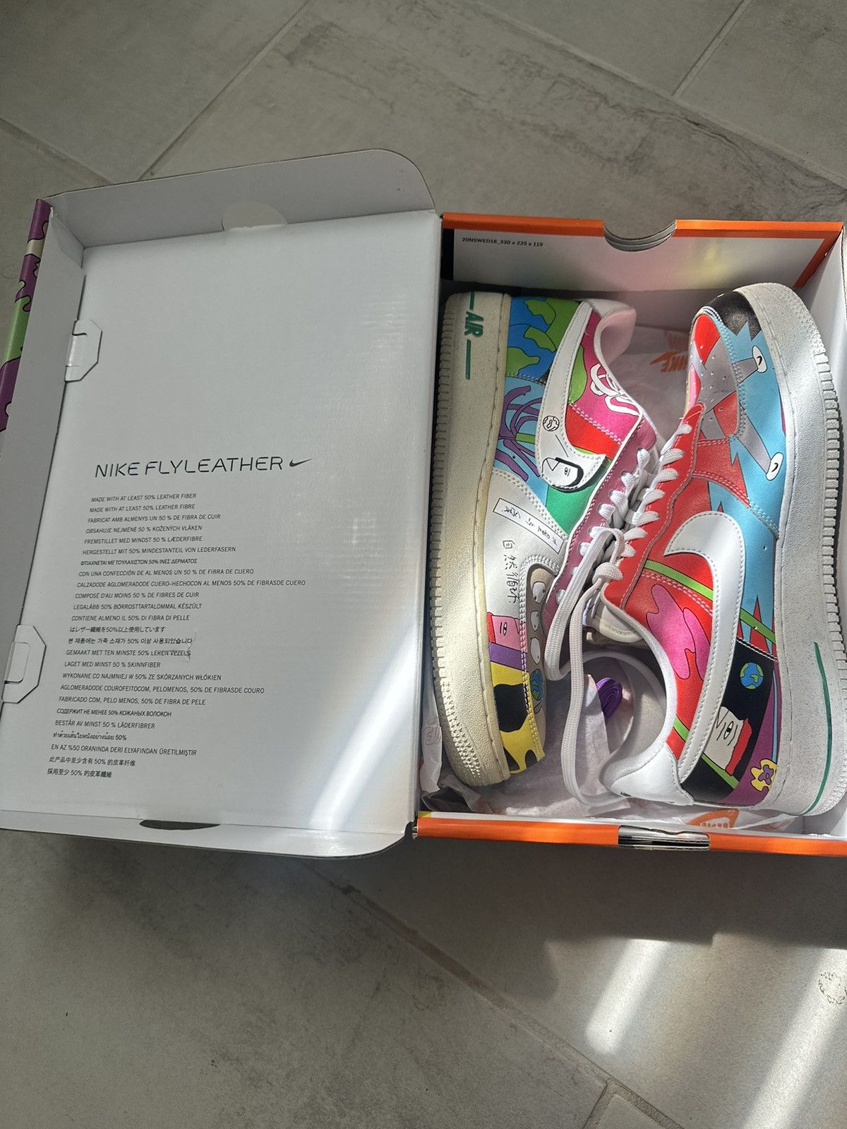 Nike Nike Air Force 1 Flyleather Ruohan Wang Size US 10.5 / EU 43-44 - 1 Thumbnail