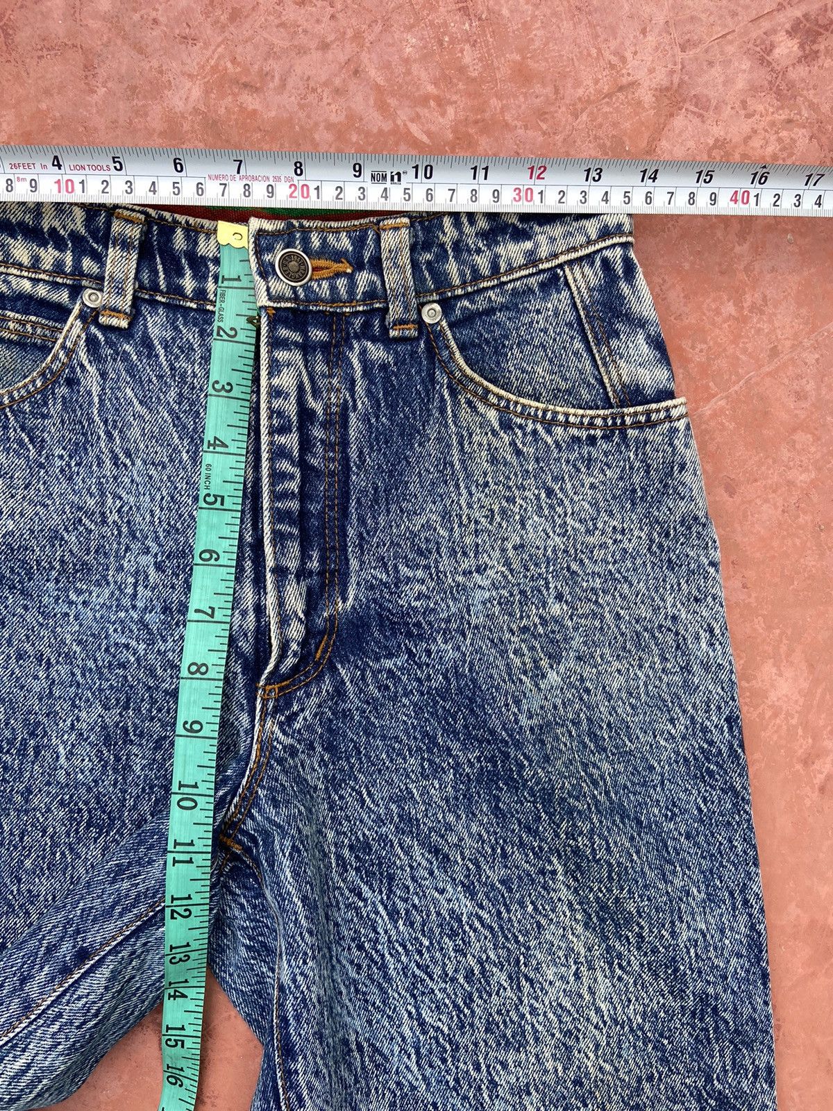 Beauty Beast 🔥 Acid Wash Vintage 80s Vintage Wrangler Jeans Size US 28 / EU 44 - 10 Thumbnail