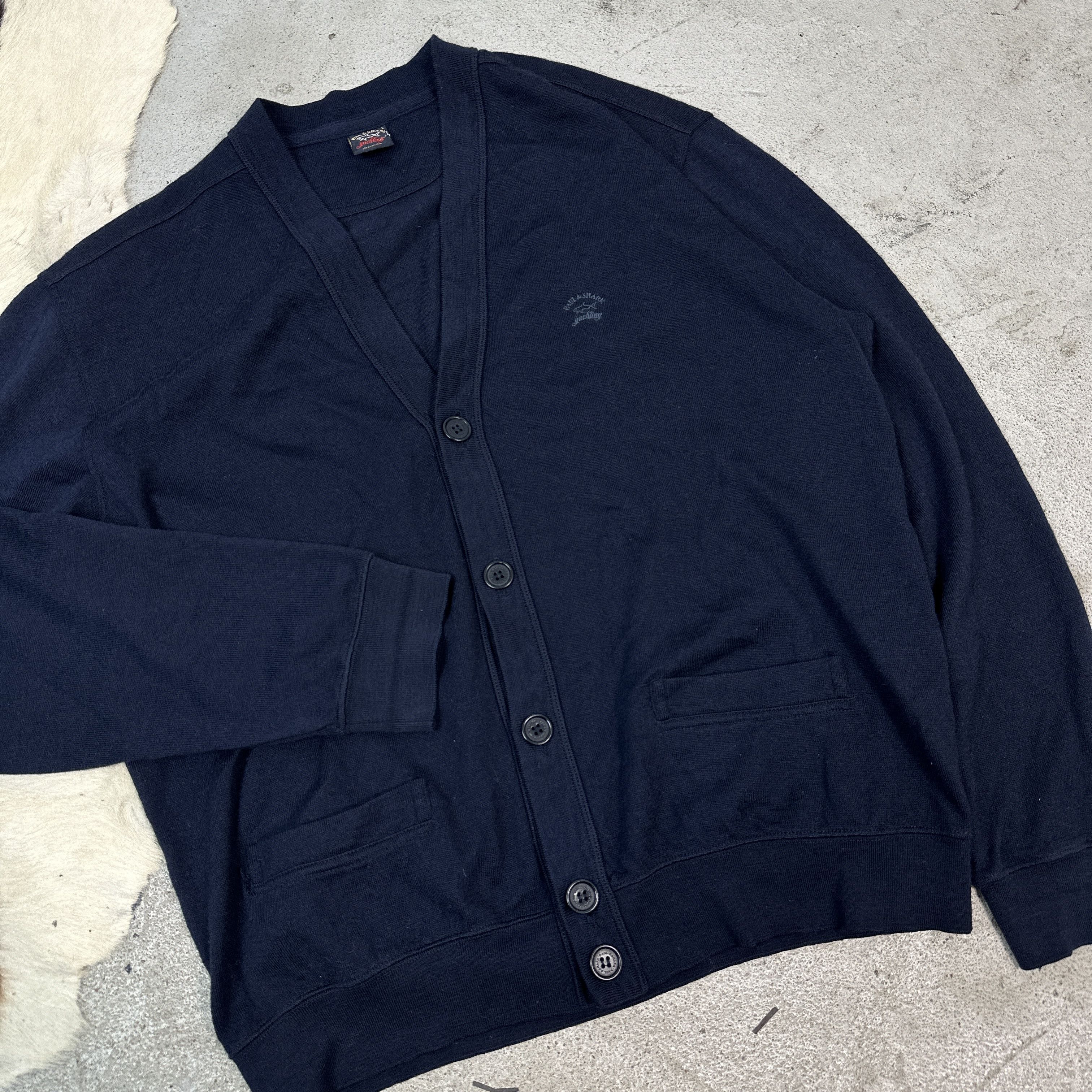 Paul & Shark × Vintage Vintage Paul&Shark Wool Cardigan Size US L / EU 52-54 / 3 - 4 Thumbnail