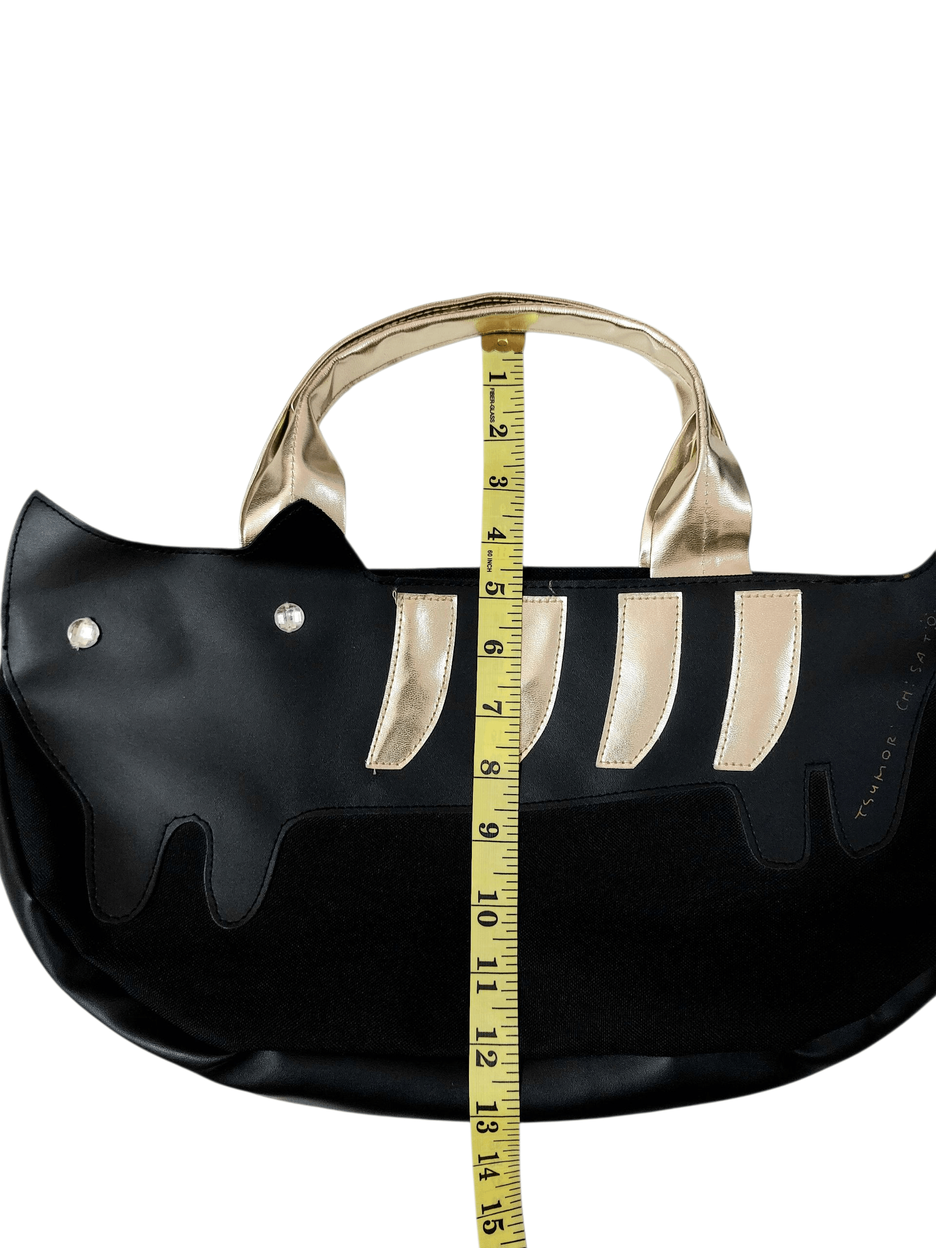 Tsumori Chisato Tsumuri Chisato Semi Leather Black Cat Handle Bag Size ONE SIZE - 7 Thumbnail