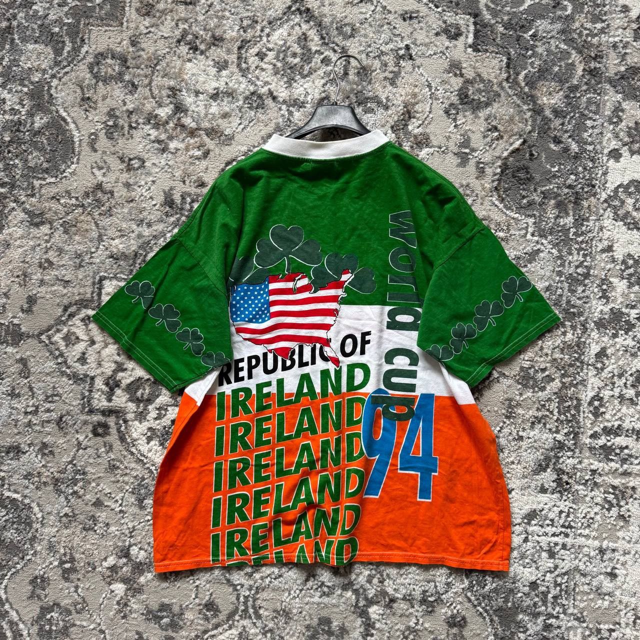 Vintage Authentic Ireland 1994 World Cup Retro All Over Shirt Size US M / EU 48-50 / 2 - 2 Thumbnail