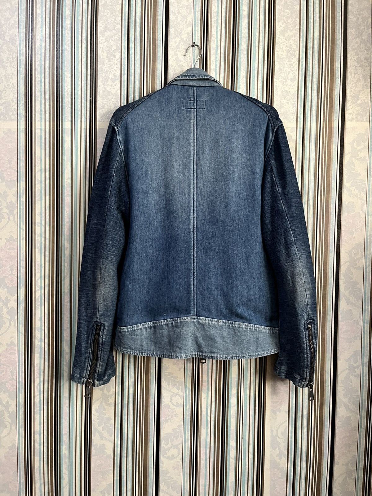 Japanese Brand 1990s Masterkey double collar biker #G1 Size US M / EU 48-50 / 2 - 2 Thumbnail