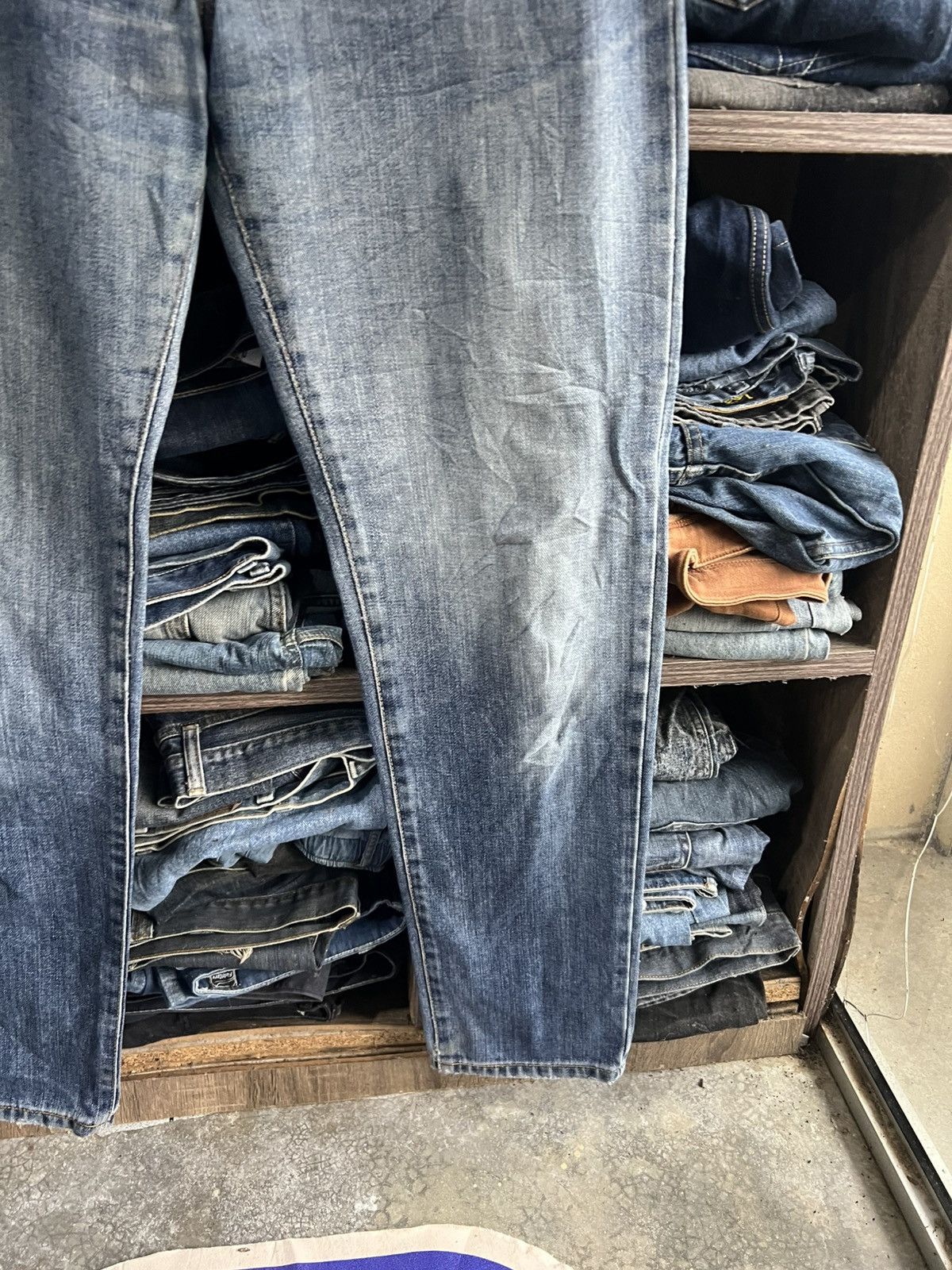 Edwin 🔥Vintage Edwin 407 Distressed Denim Size US 34 / EU 50 - 5 Thumbnail