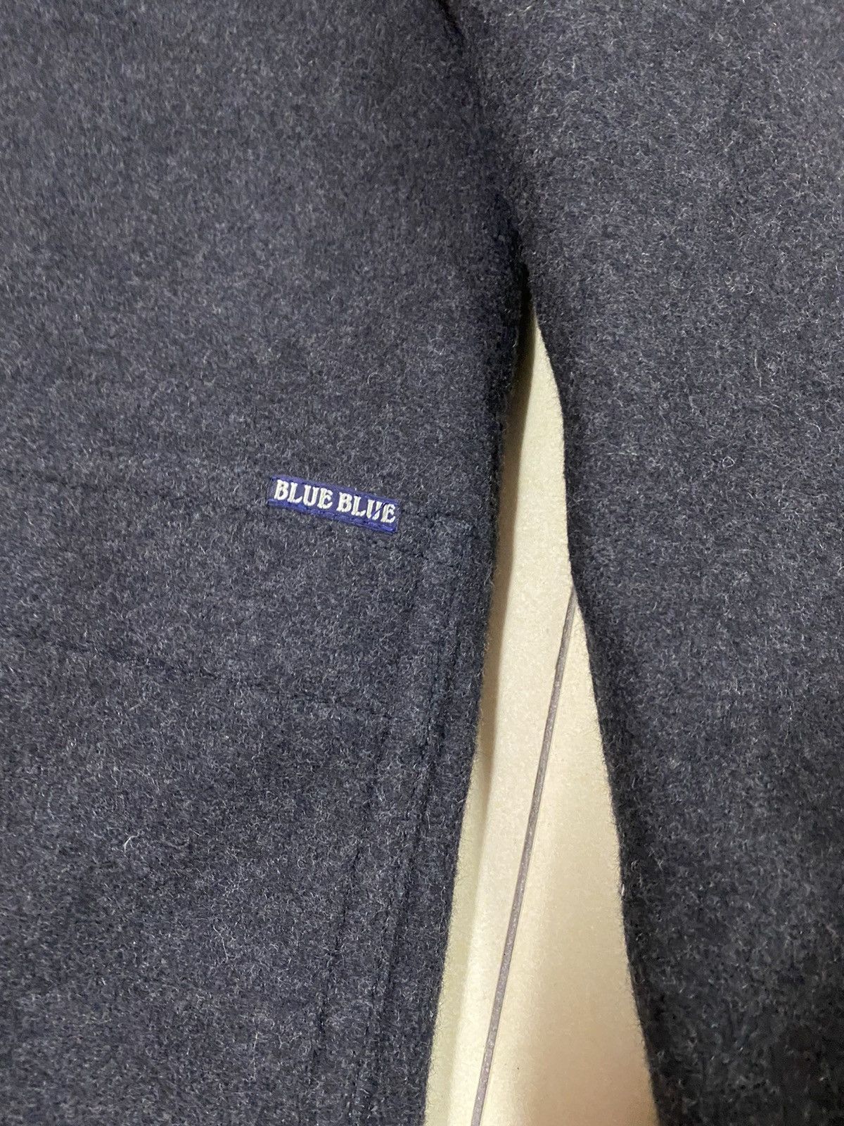 Blue Blue Japan Blue Blue Wool Jacket Distressed Size US L / EU 52-54 / 3 - 7 Thumbnail