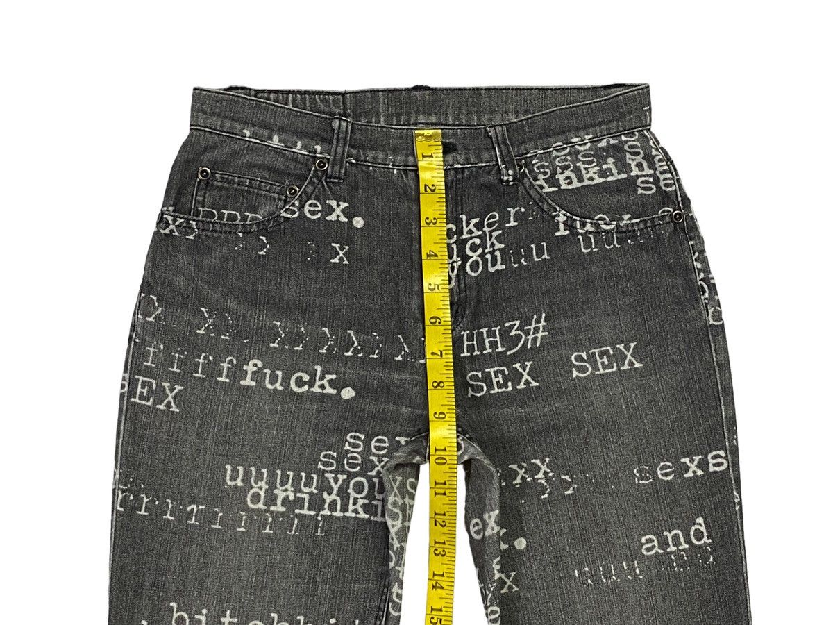 Hysteric Glamour Vintage Hysteric Glamour Sex All Over Print Faded Denim Size US 28 / EU 44 - 5 Thumbnail