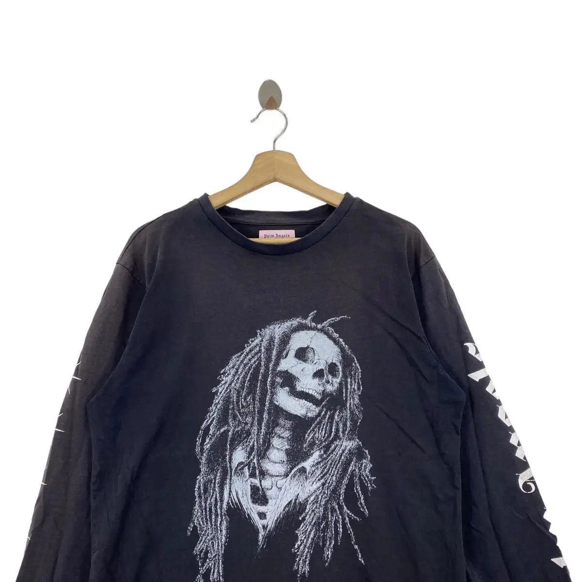 Palm Angels PALM ANGELS Dry Bones Skull Slash Rock & Roll Tee Shirt Size US S / EU 44-46 / 1 - 2 Thumbnail