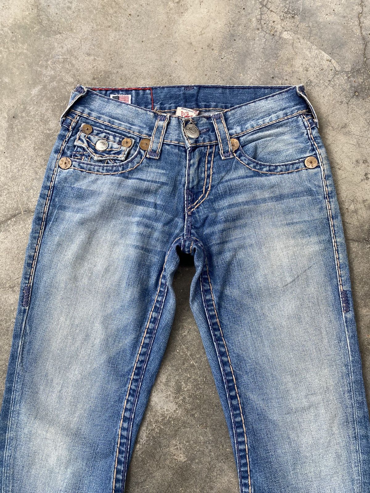 True Religion Vintage True Religion Distressed Denim Pants Size US 30 / EU 46 - 3 Thumbnail