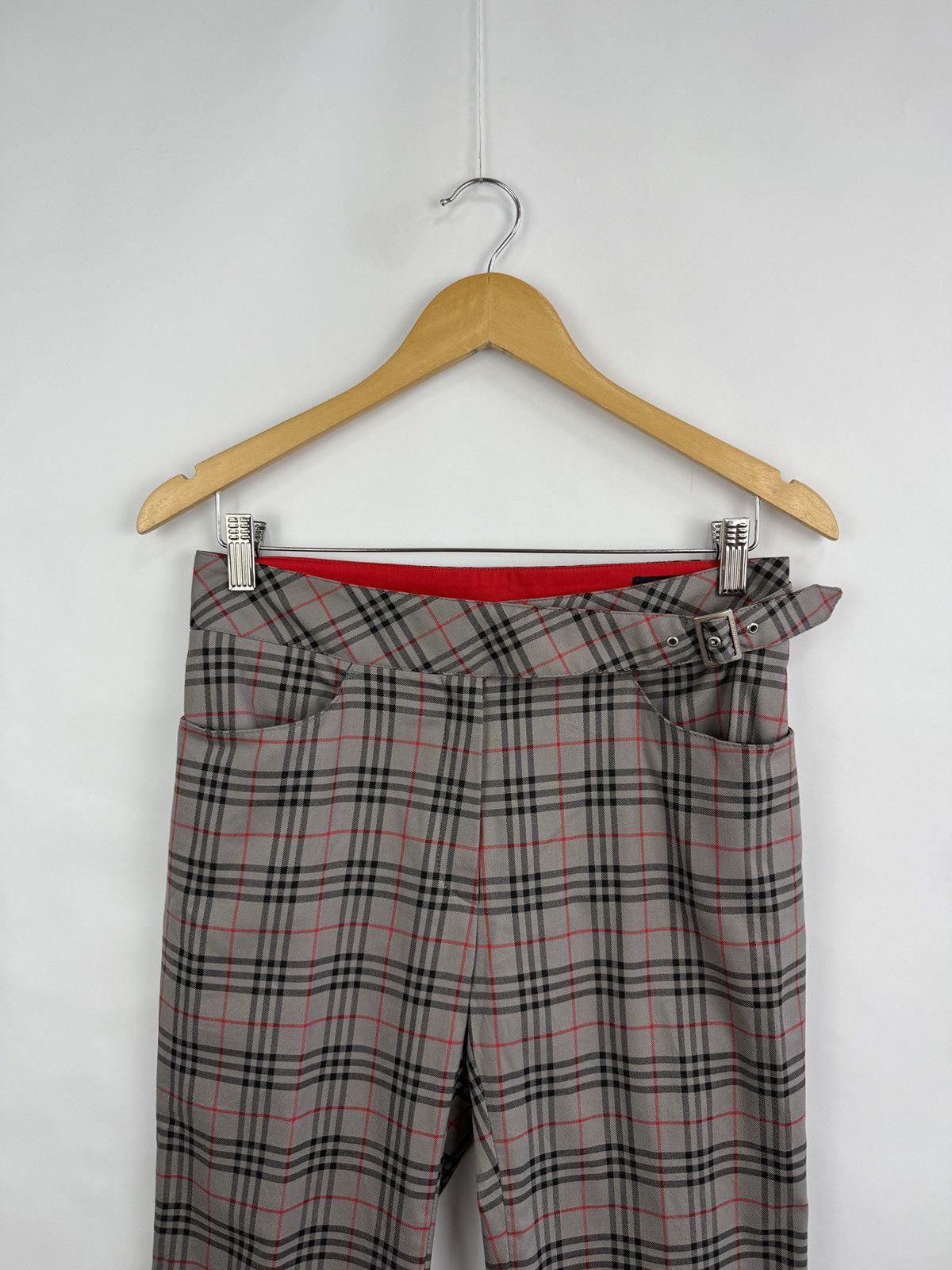 Burberry 🇬🇧 Vintage 90s Barberry Golf Nova Women Pants Rare Retro Hype Size 28" / US 6 / IT 42 - 3 Thumbnail