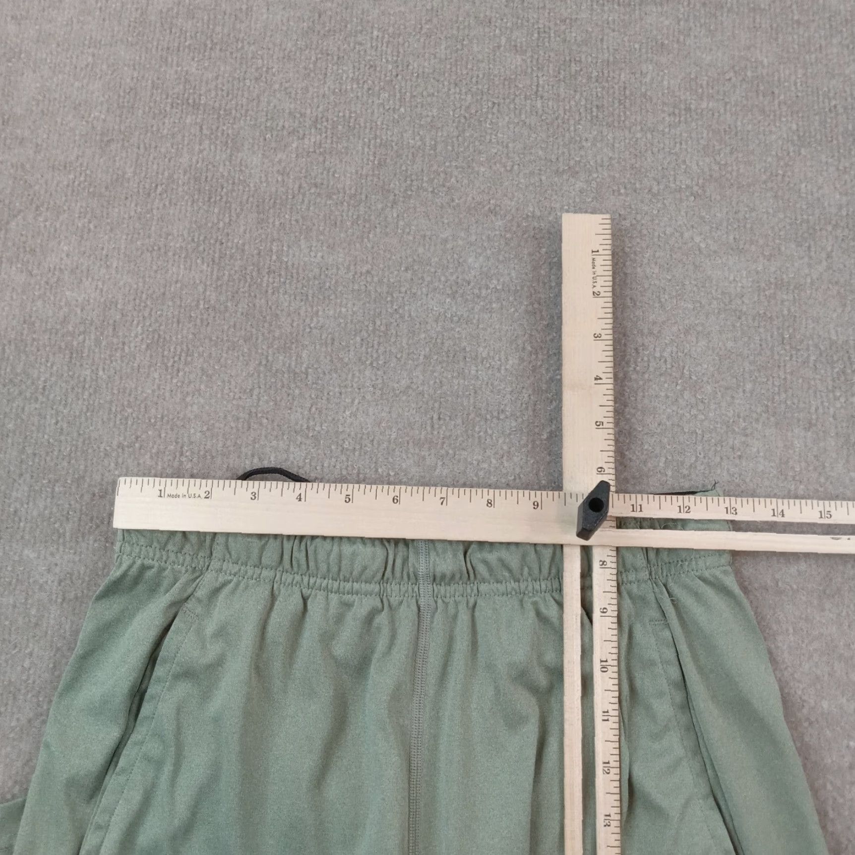 Nike Nike Sweat Shorts Mens Small Green Elastic Waist Drawstring Running Size US 29 - 5 Thumbnail