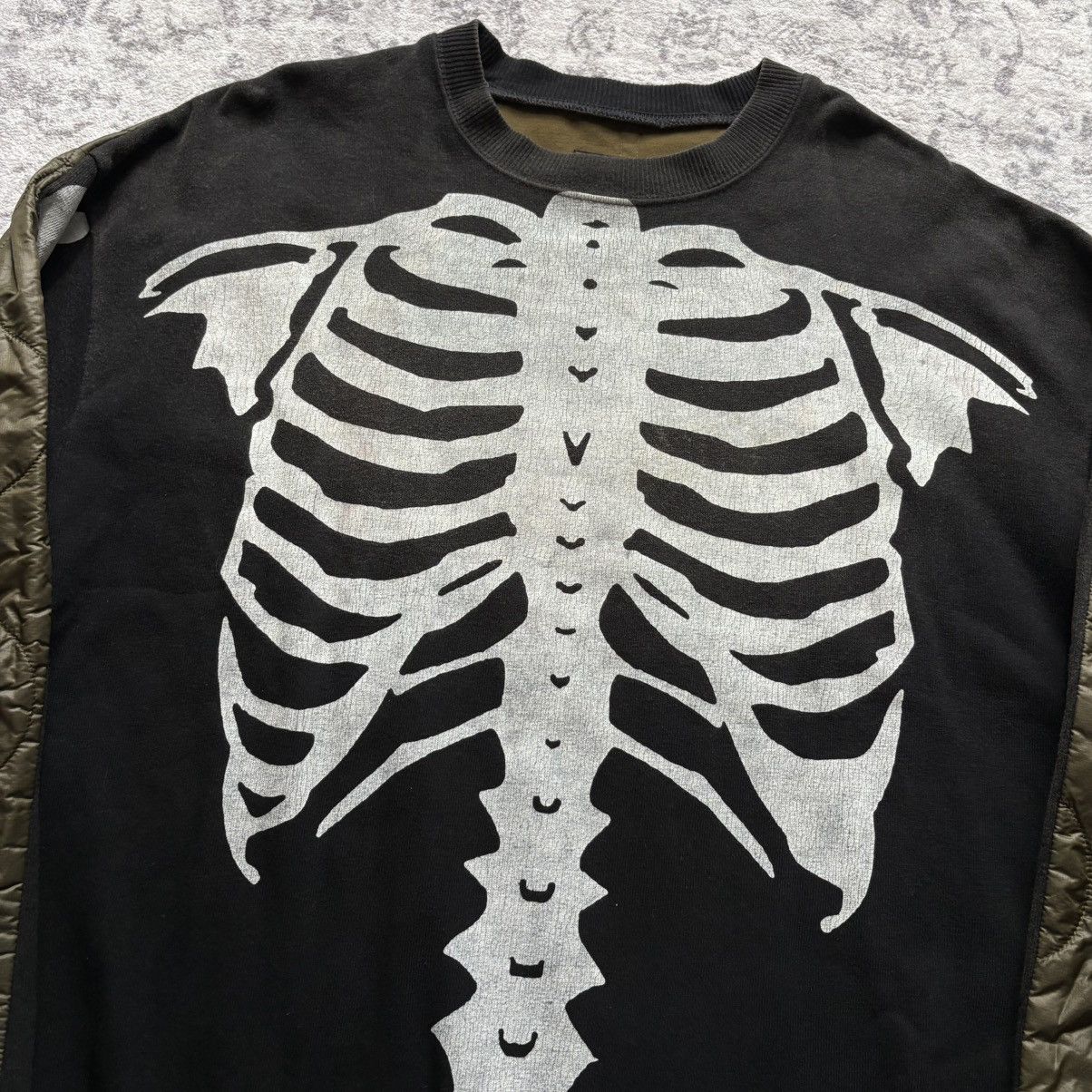 Kapital Kountry Kapital 2 Tone Skeleton Oversized Crewneck Black | Size 3 Size US XXL / EU 58 / 5 - 2 Thumbnail