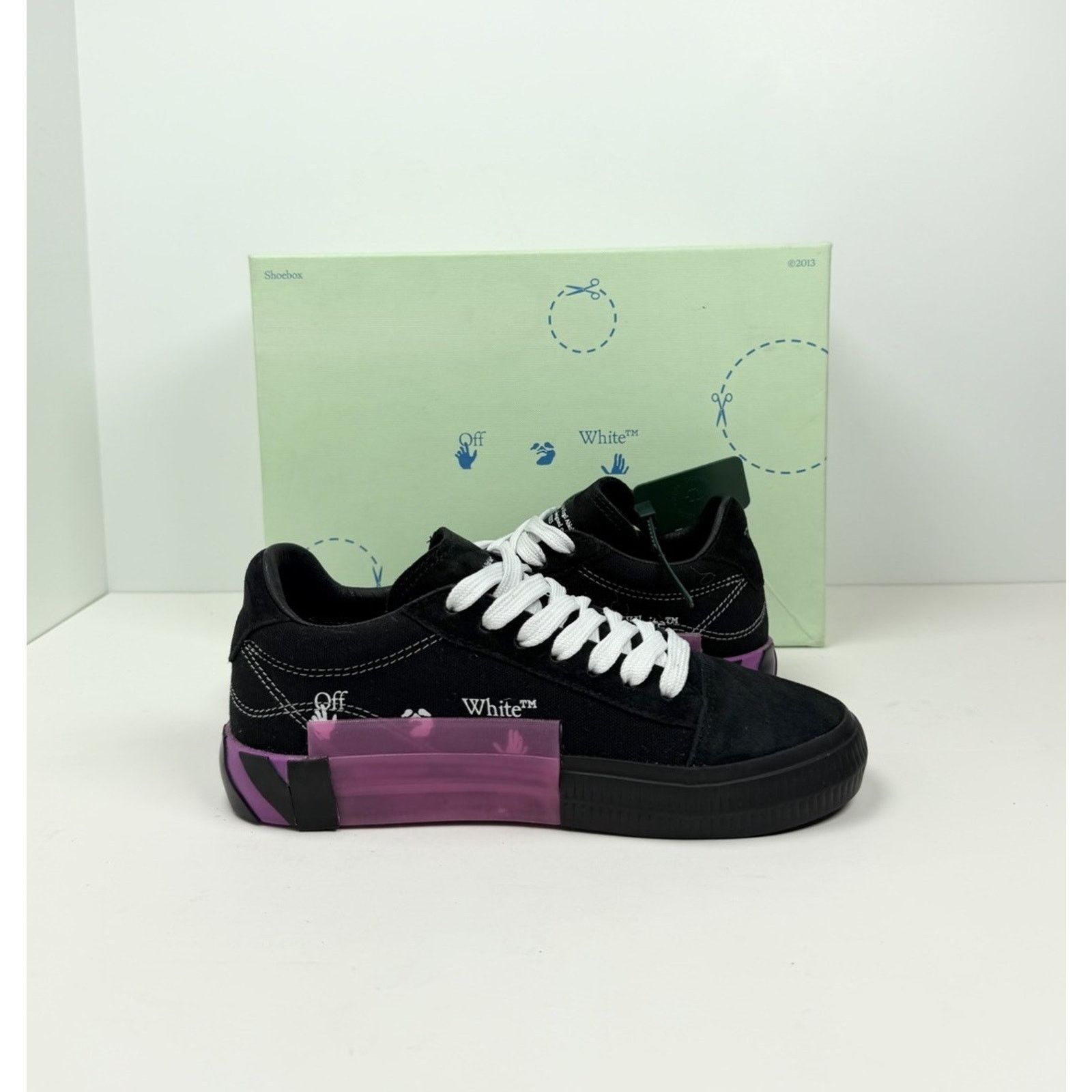Off-White Size 36EU/6W - Off-White Vulcanized Canvas Black Size US 6 / IT 36 - 4 Thumbnail