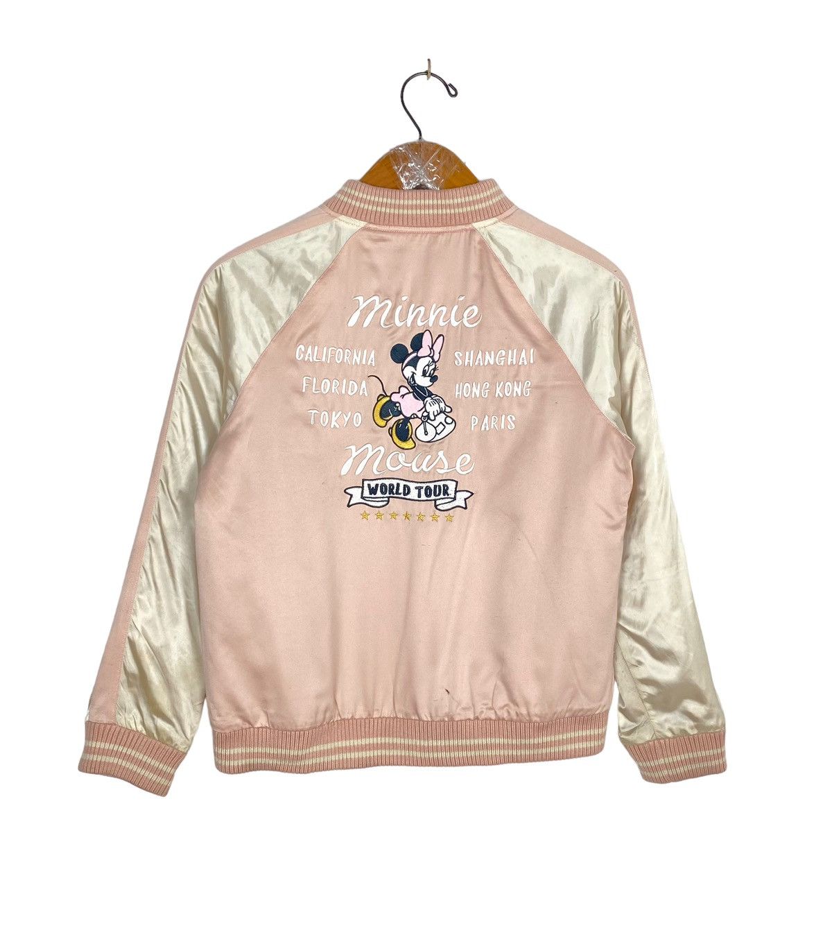 Uniqlo Rare‼️ Uniqlo Kids Sukajan Minnie Mouse Embroidery Big Logo Size XXS / US 00 / IT 34 - 1 Thumbnail