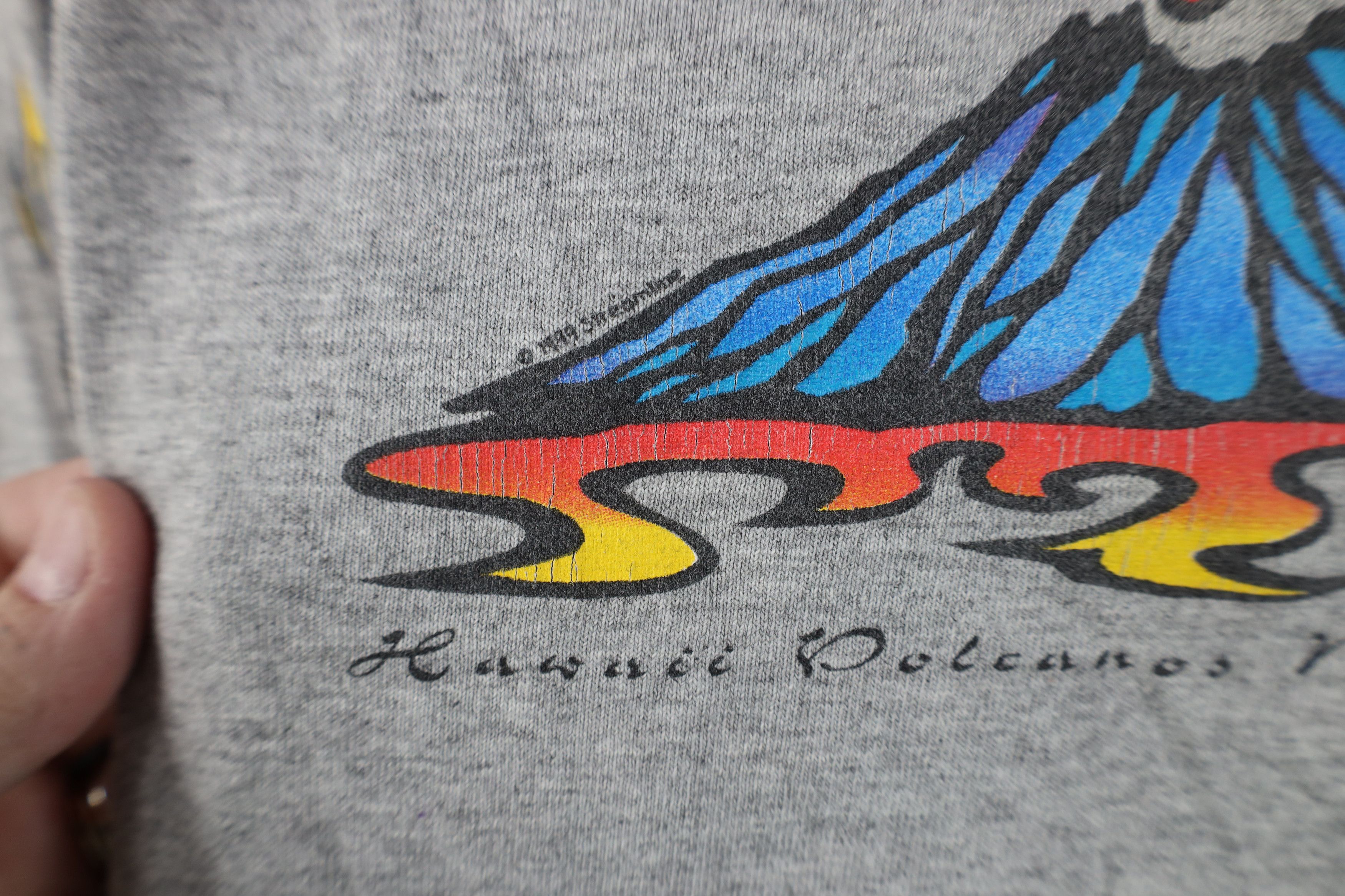 Vintage Vintage 90s Streetwear Flames Hawaii Volcanos T-Shirt USA Size US L / EU 52-54 / 3 - 5 Thumbnail