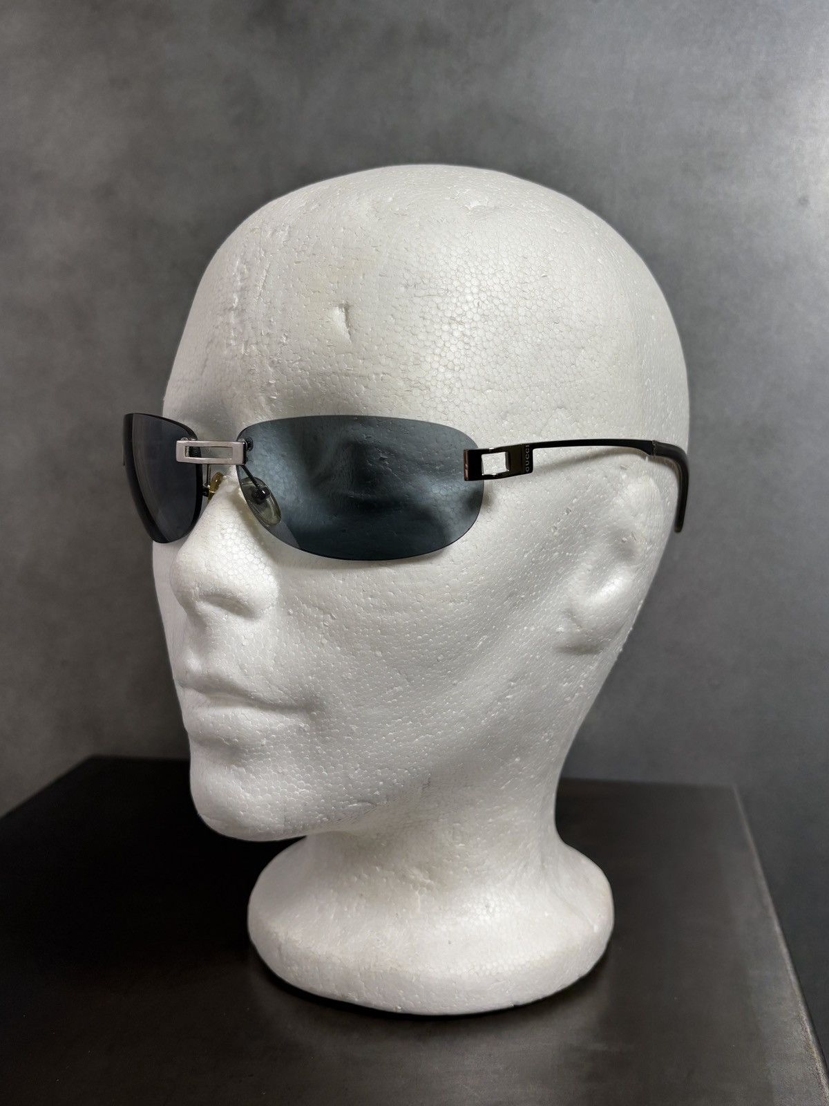 Gucci 2000s Vintage Gucci Sunglasses Y2K Rimless GG 1429/S 1990s Size ONE SIZE - 5 Thumbnail