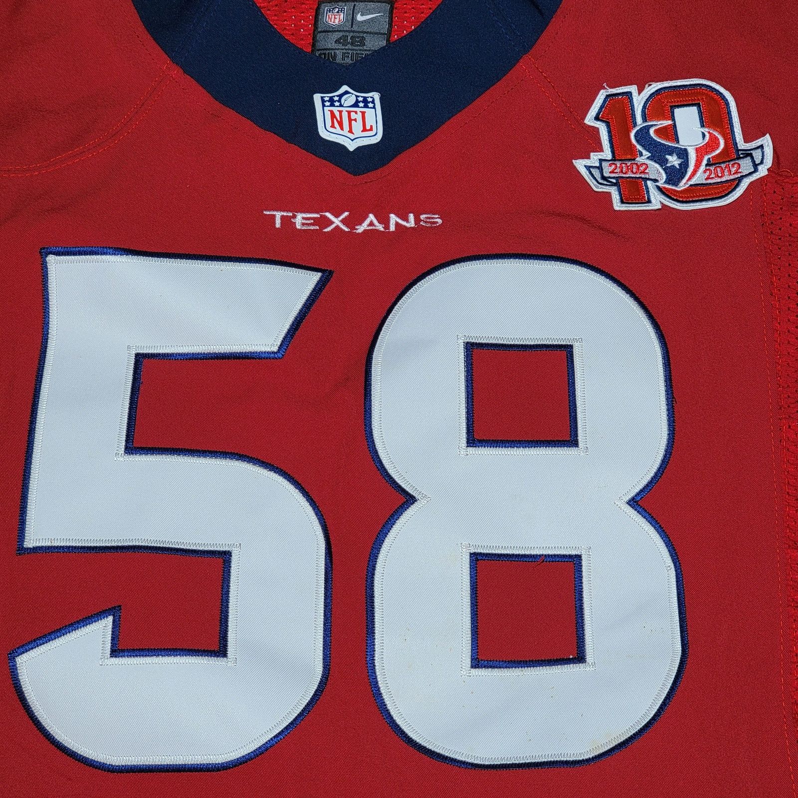 Nike NFL Nike Houston Texans Jersey #58 Brooks Reed - Size 48 Size US XXL / EU 58 / 5 - 2 Thumbnail